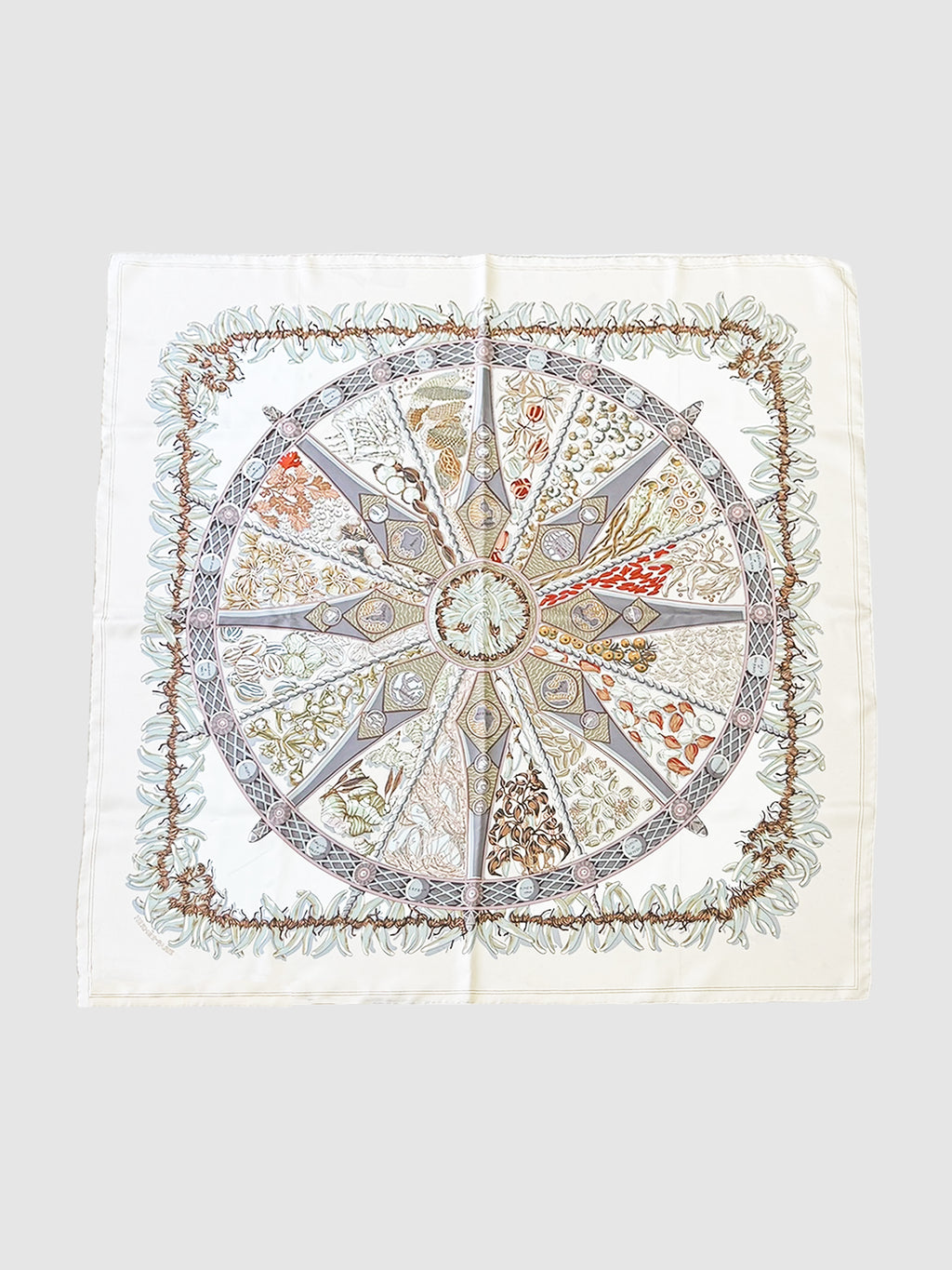 2001 "Aux Pays Des Épices" Silk Scarf