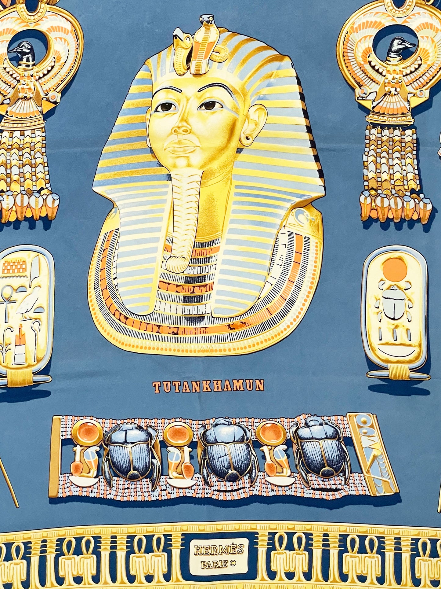 1976 "Tutankhamun" Silk Scarf