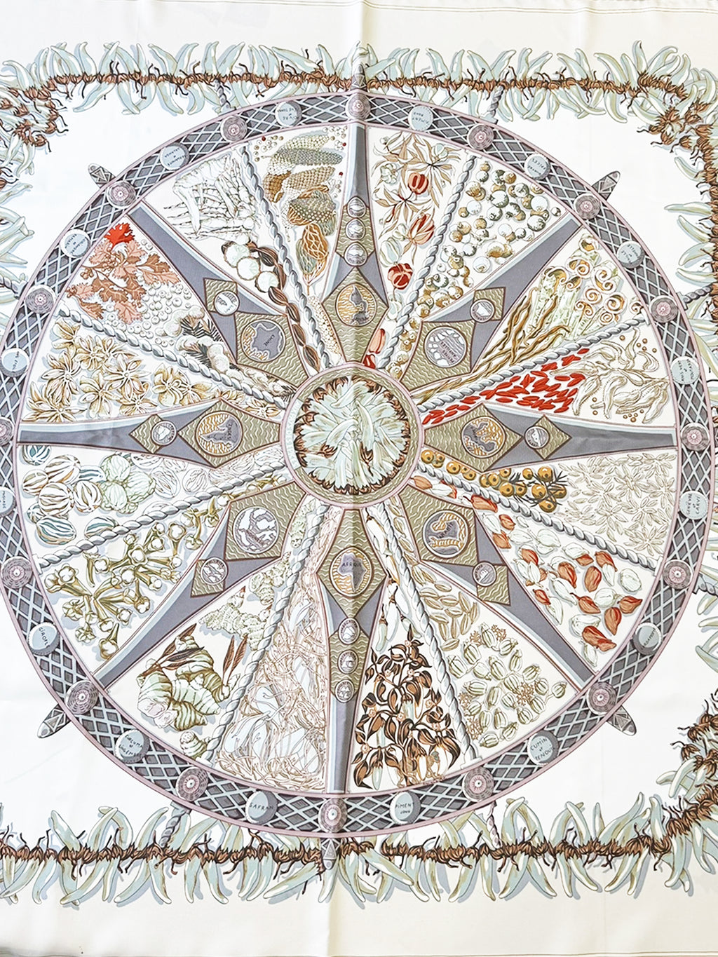 2001 "Aux Pays Des Épices" Silk Scarf
