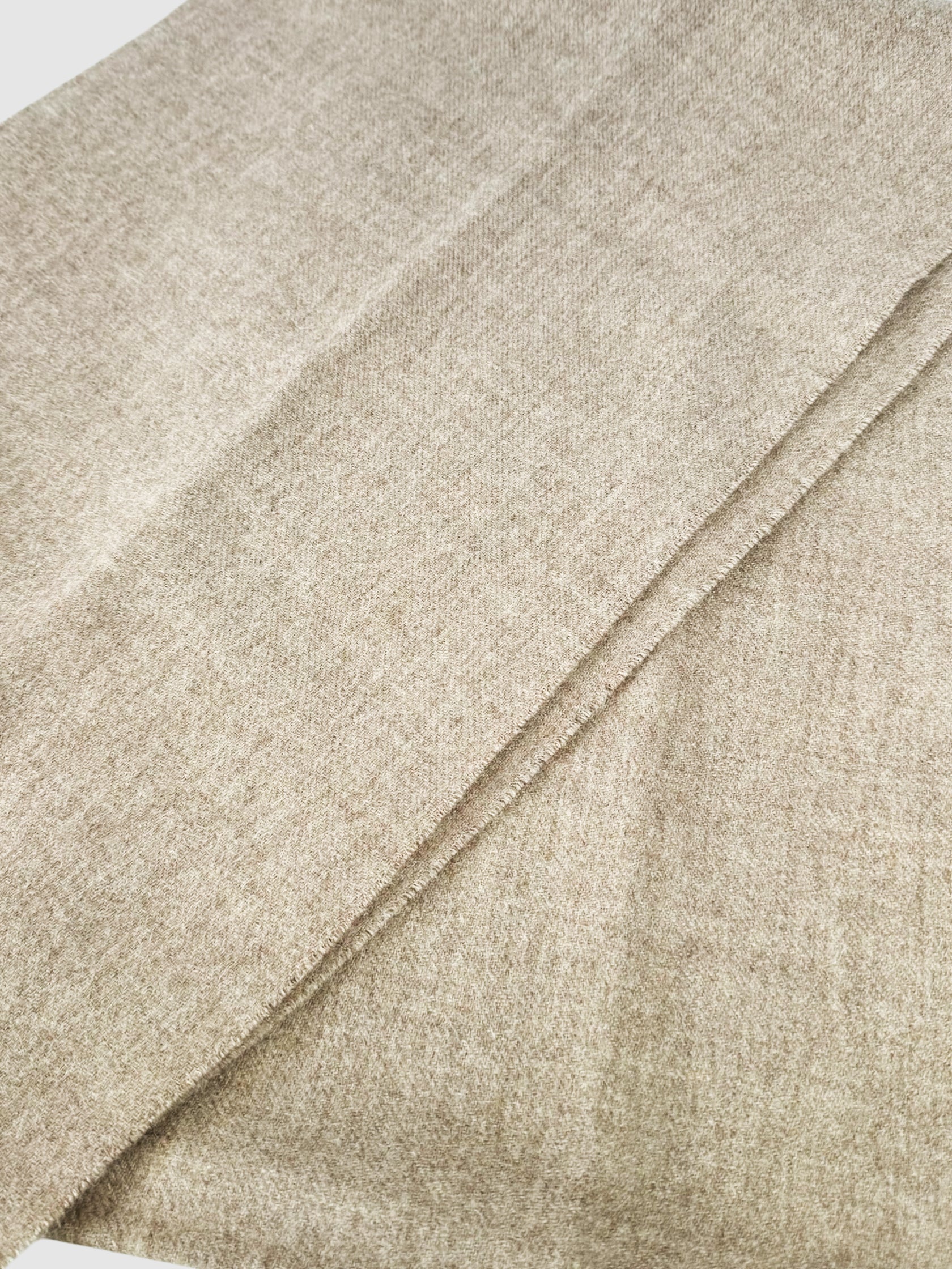 Alpaca Wool Fringe Trim Scarf