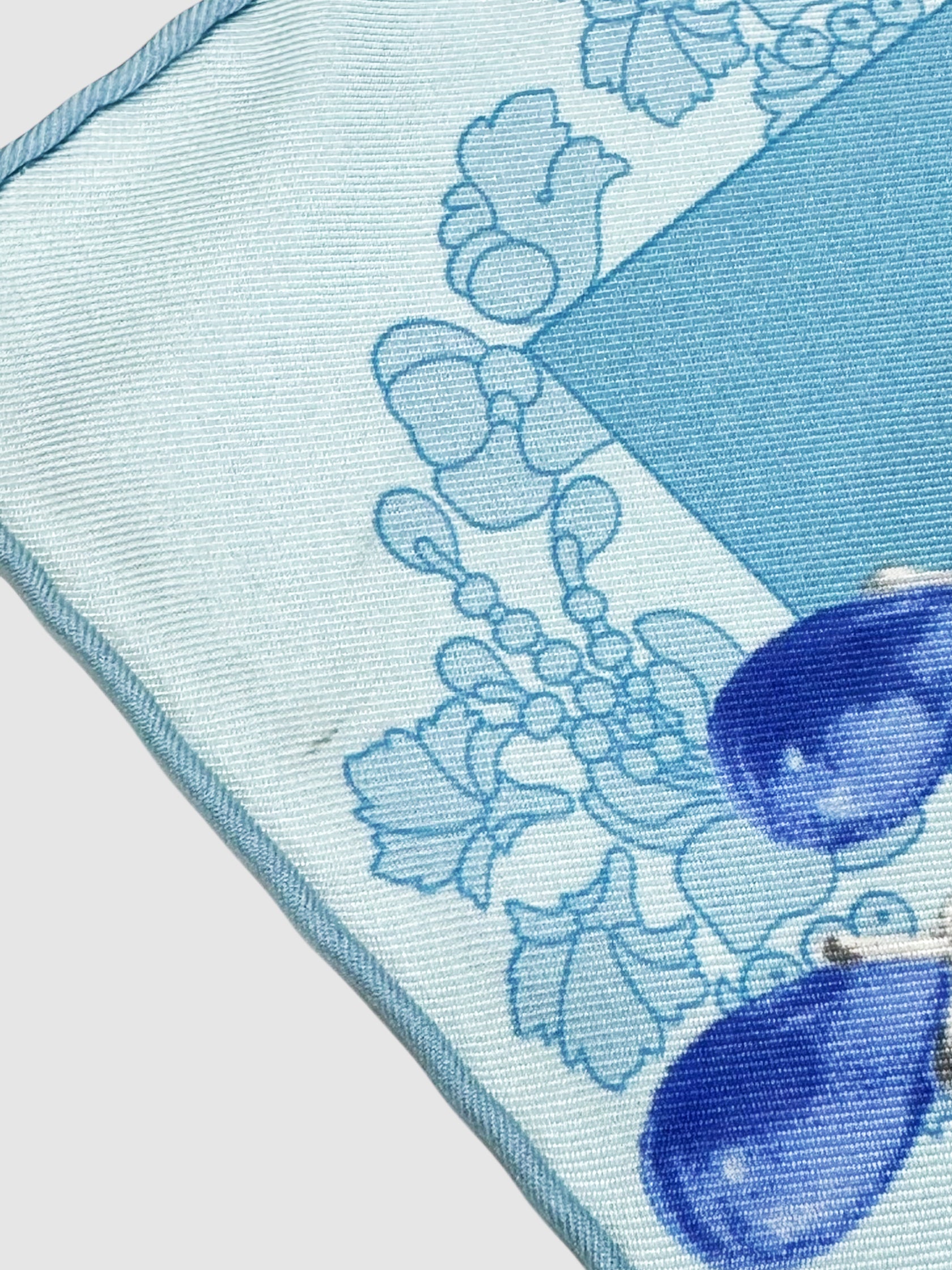 Floral Print Silk Scarf