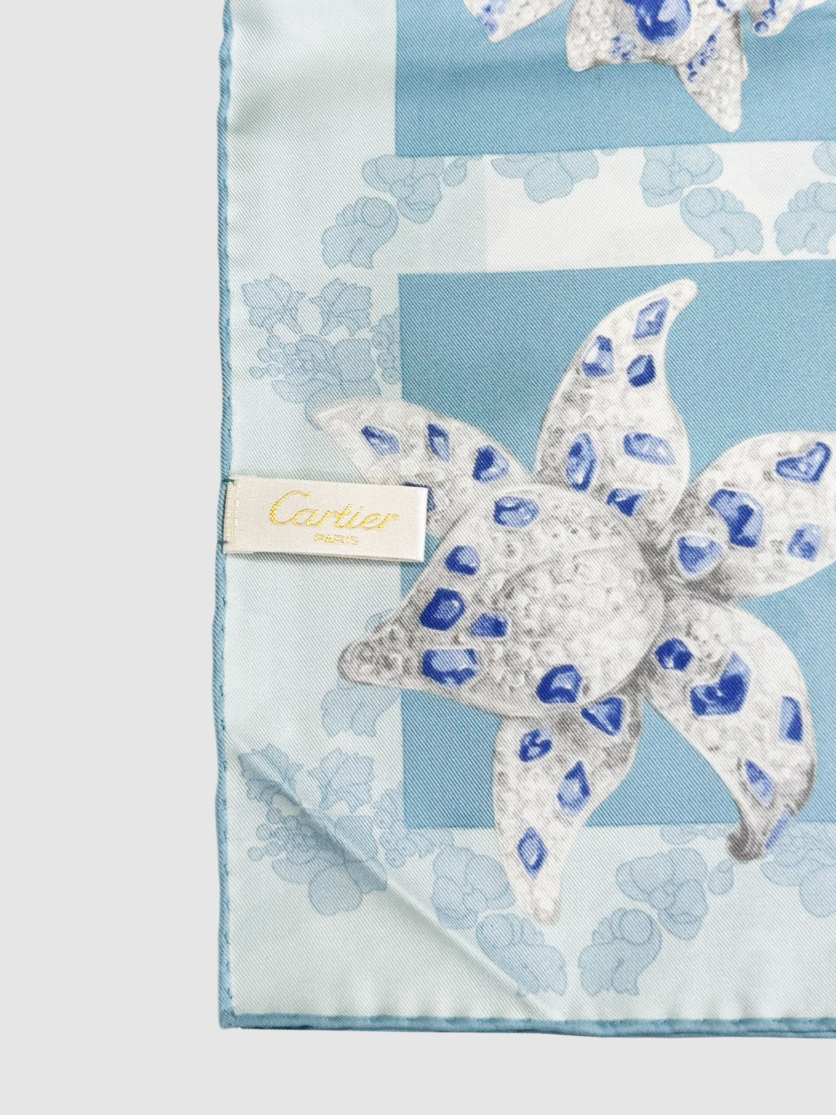 Floral Print Silk Scarf