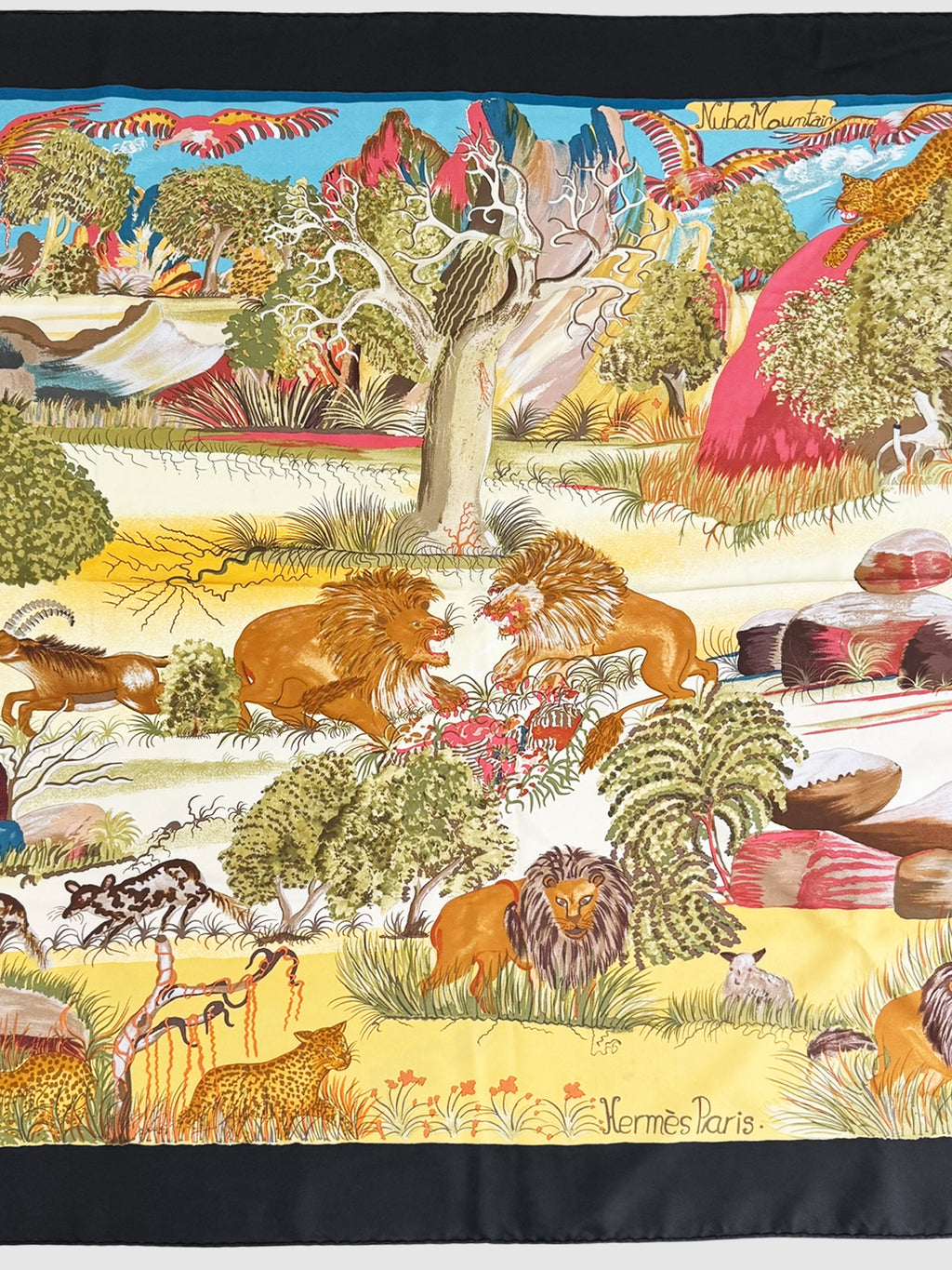 "Nuba Mountain" Silk Scarf