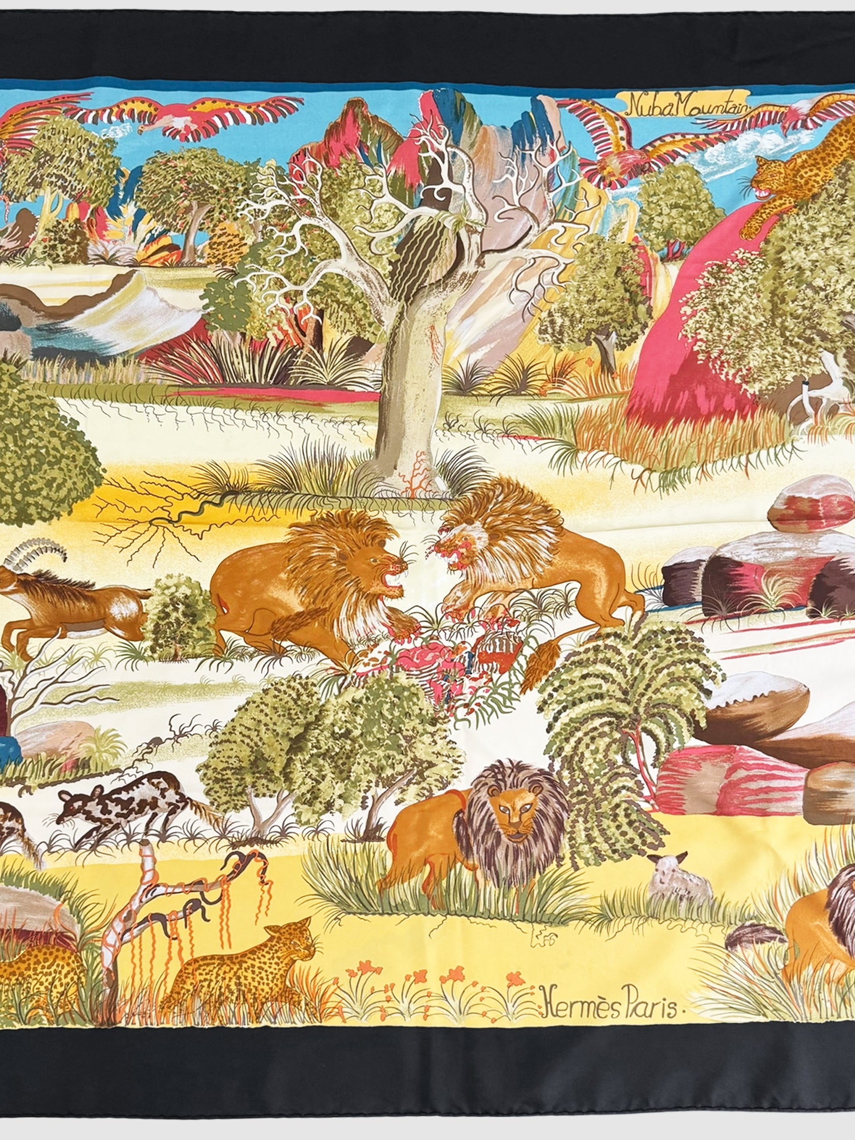 "Nuba Mountain" Silk Scarf