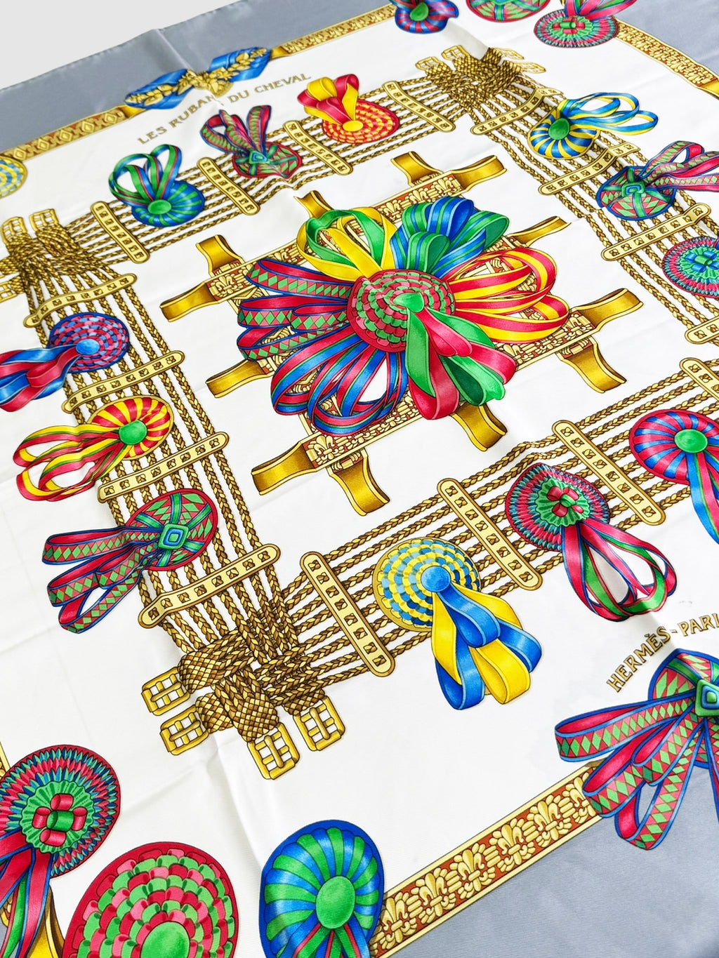 "Les Rubans du Cheval" Silk Scarf
