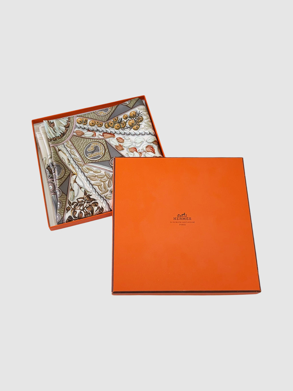 2001 "Aux Pays Des Épices" Silk Scarf