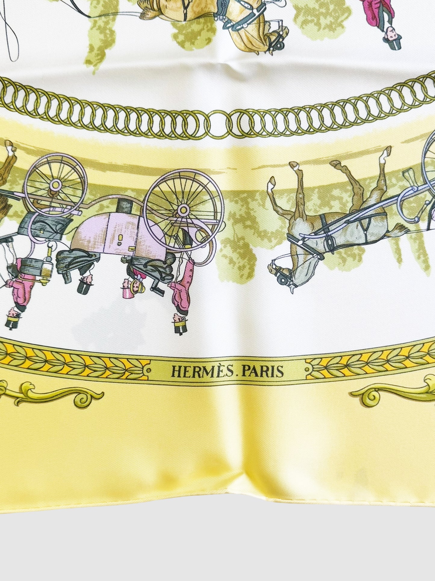 1986 "La Promenade de Longchamps" Silk Scarf