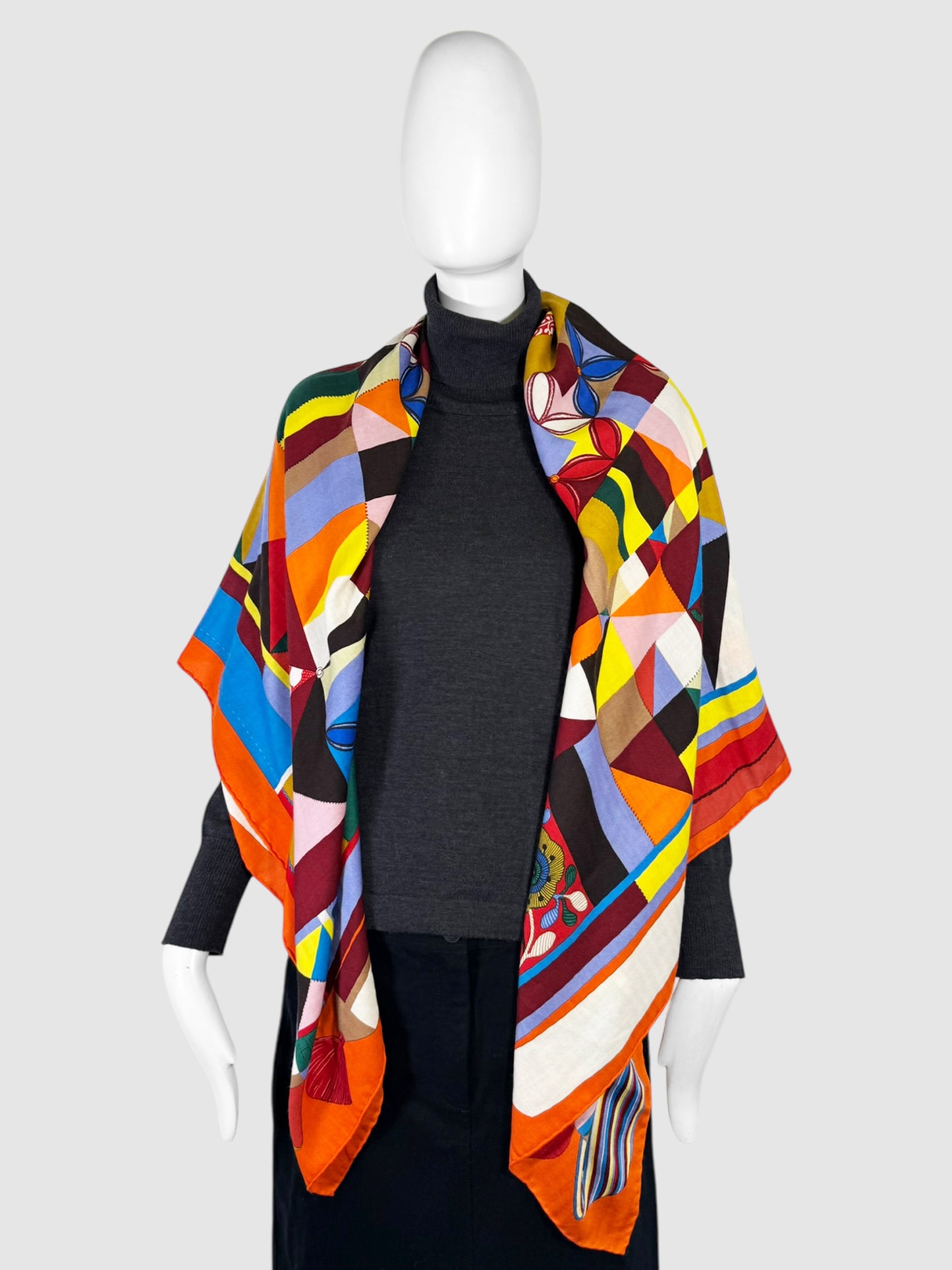 L'Art du Bojagi Cashmere Silk Shawl