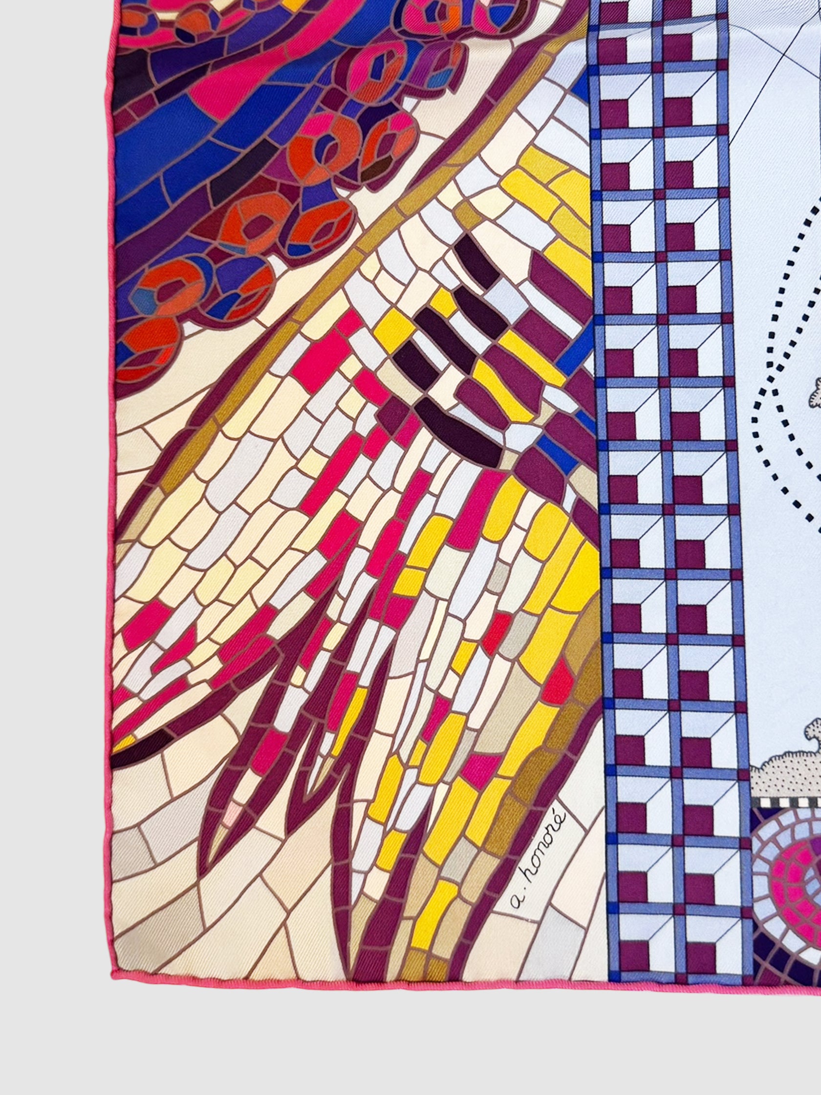 "Le Voyage de Pythéas" Silk Scarf