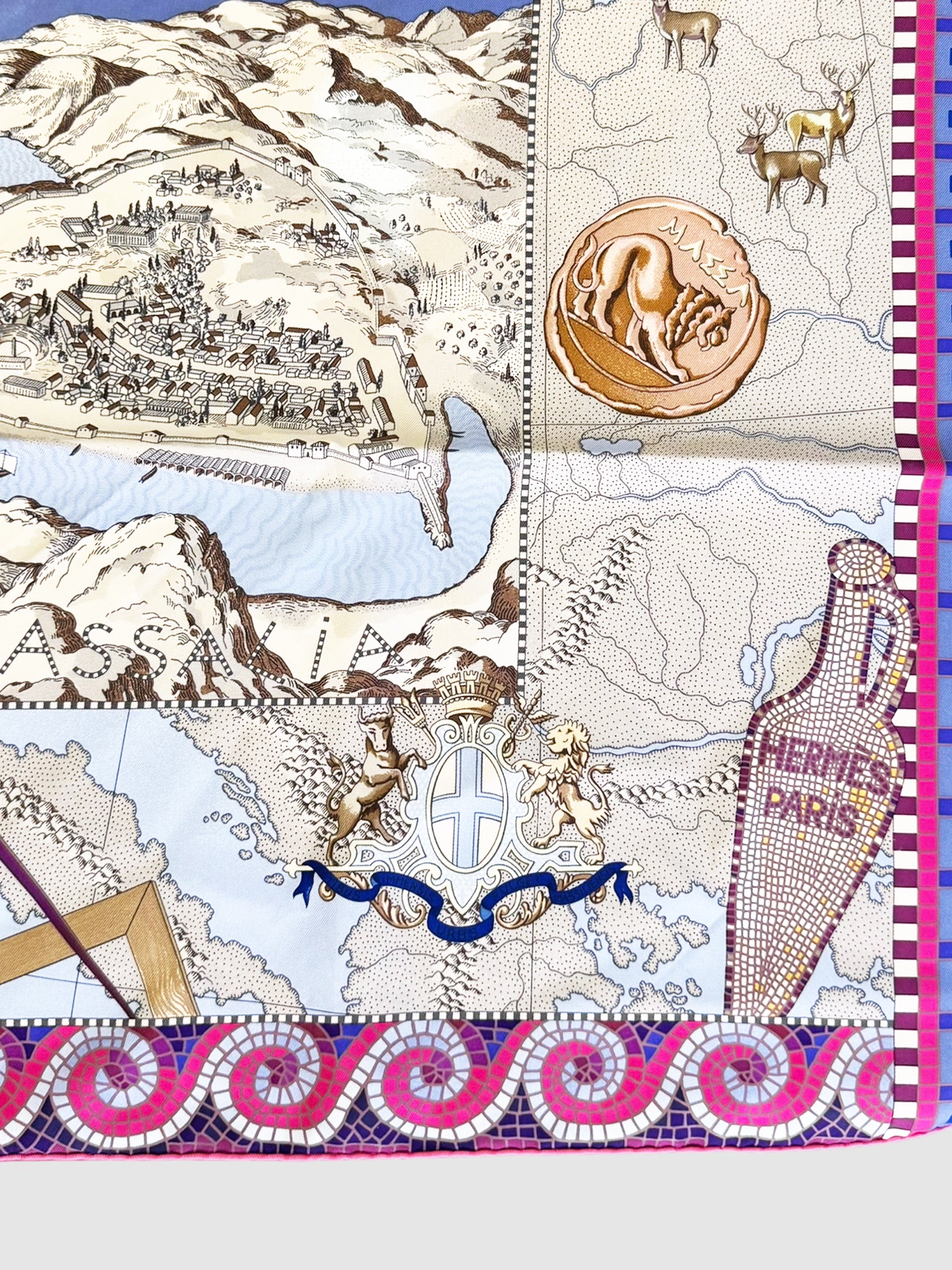 "Le Voyage de Pythéas" Silk Scarf