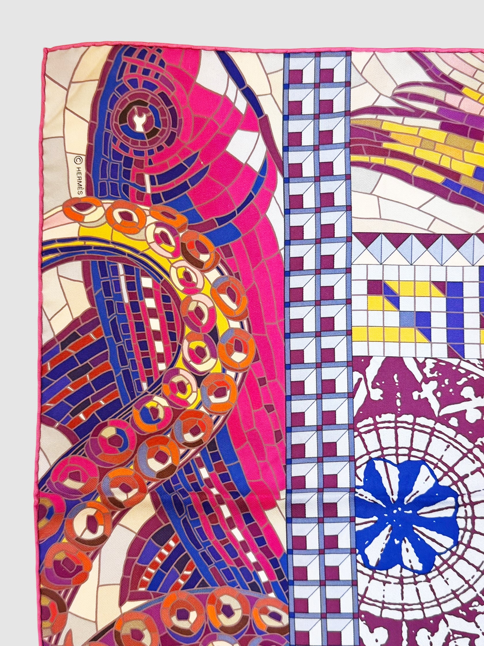 "Le Voyage de Pythéas" Silk Scarf