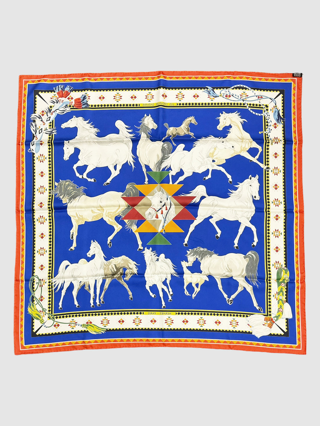 2008 "Les Chevaux Qataris" Silk Scarf