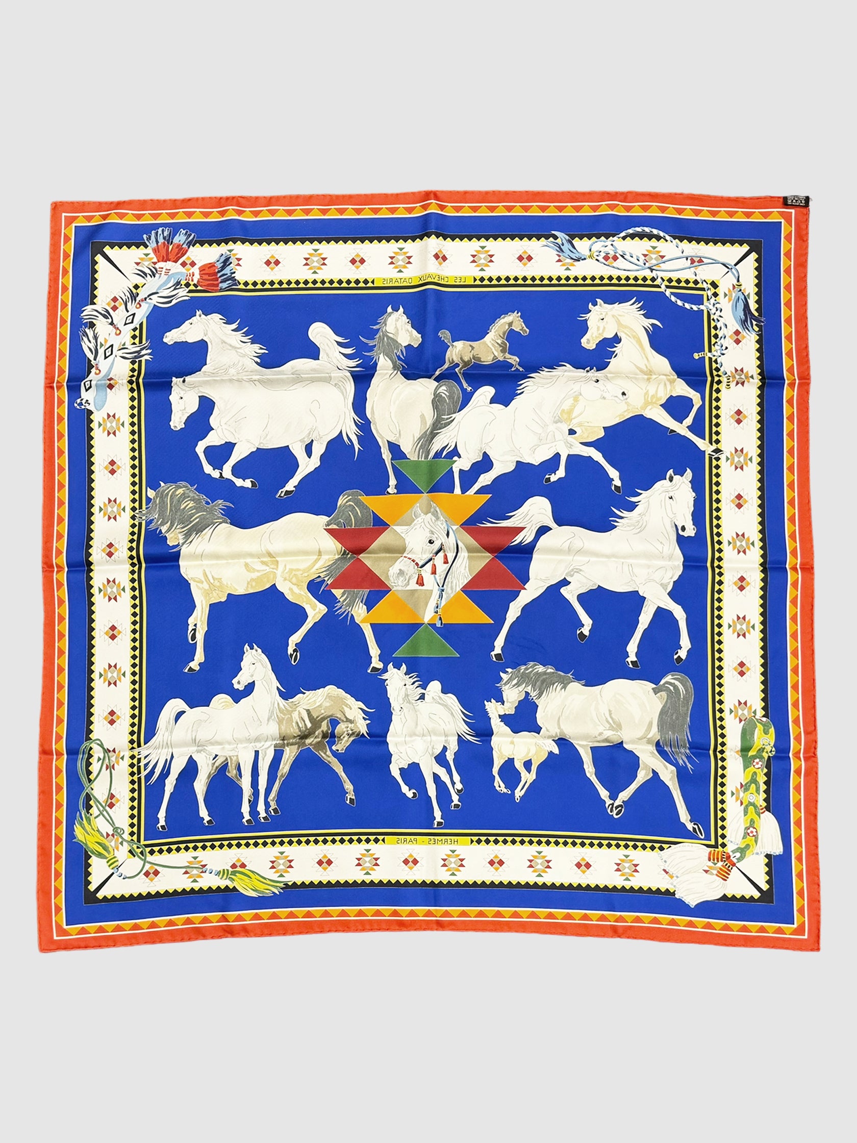 2008 "Les Chevaux Qataris" Silk Scarf