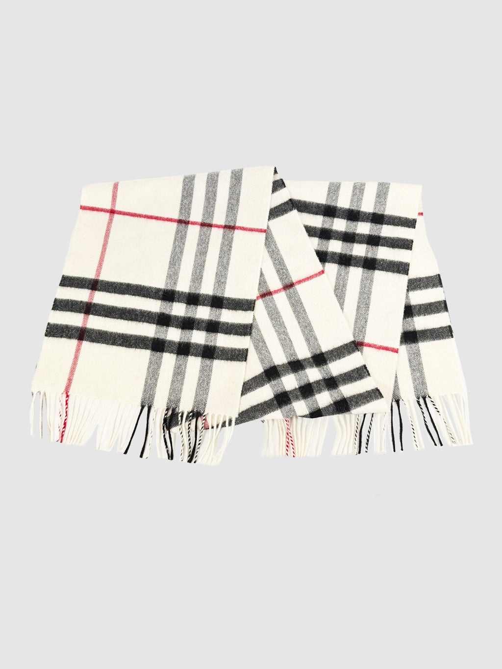 Check Cashmere Scarf