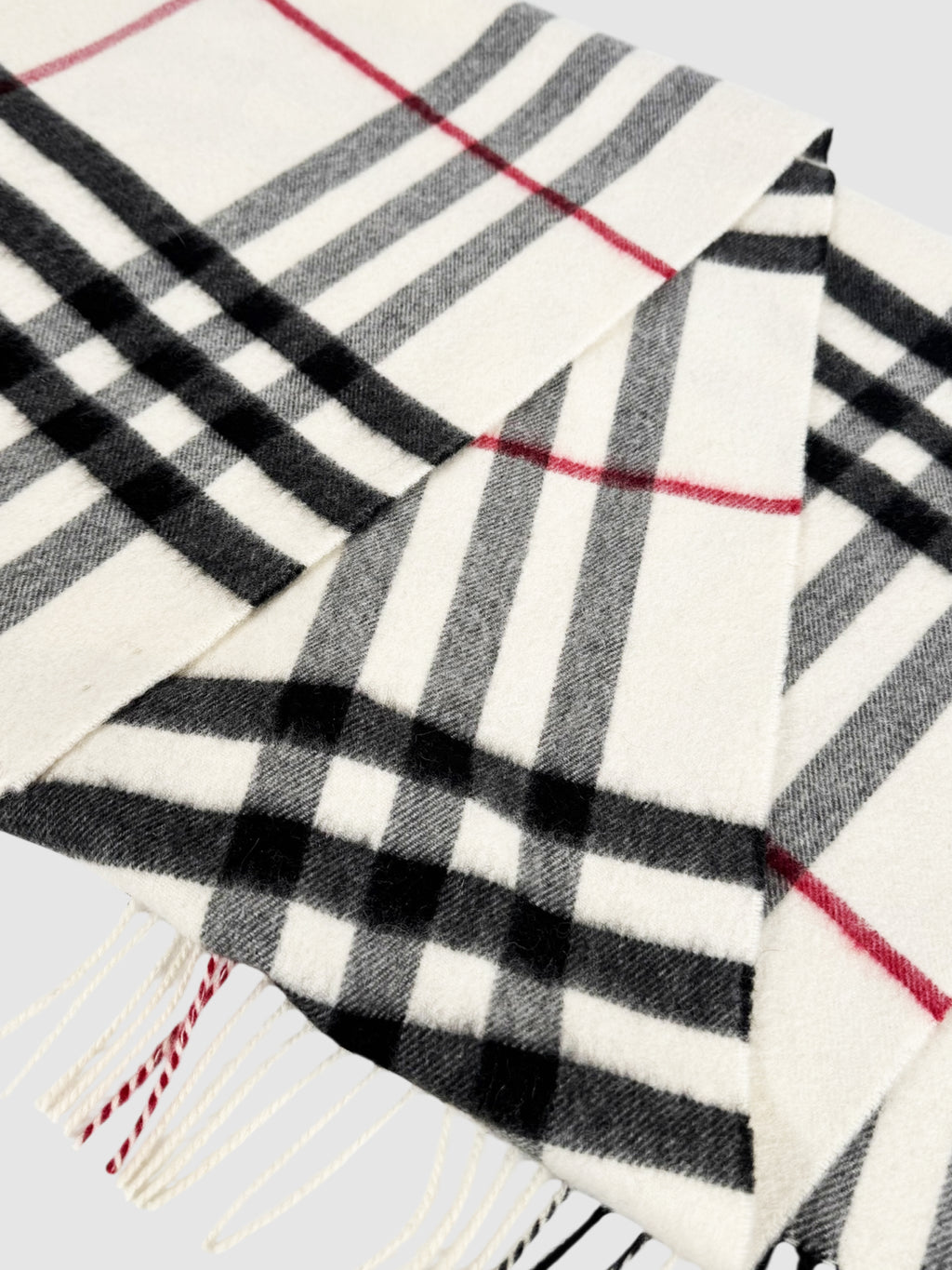 Check Cashmere Scarf