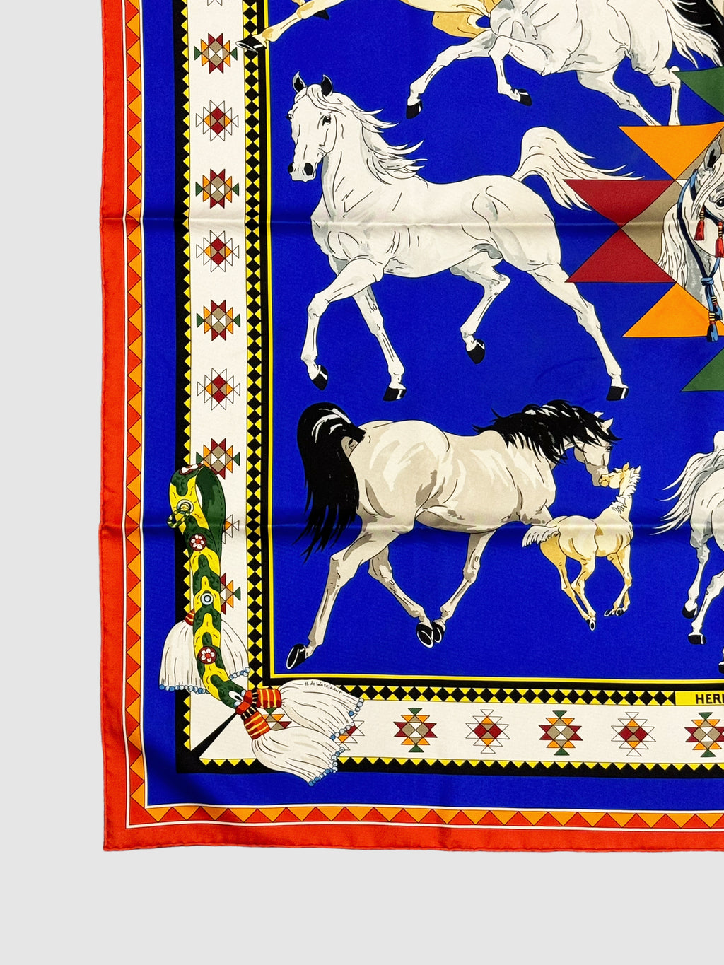 2008 "Les Chevaux Qataris" Silk Scarf