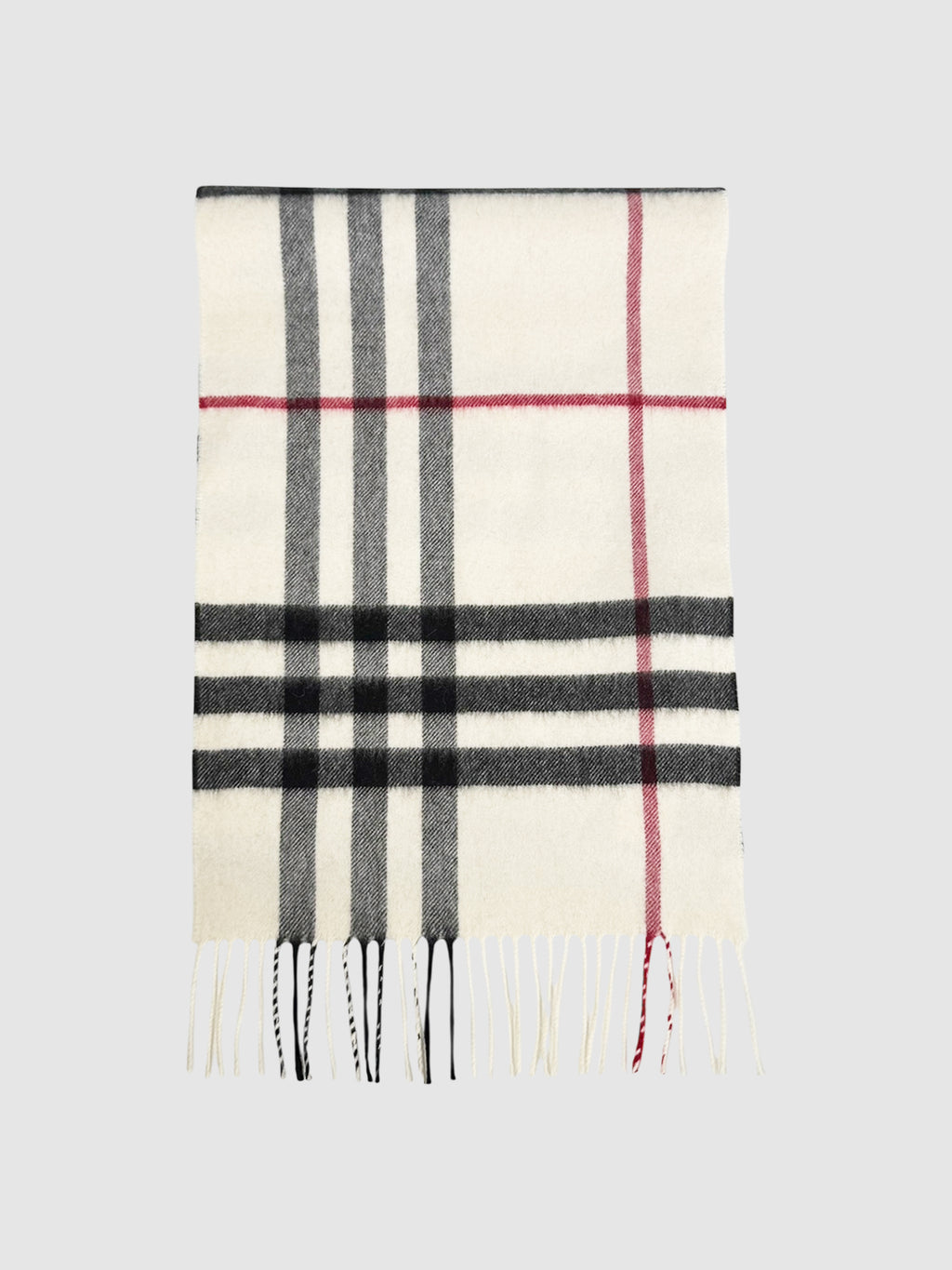 Check Cashmere Scarf