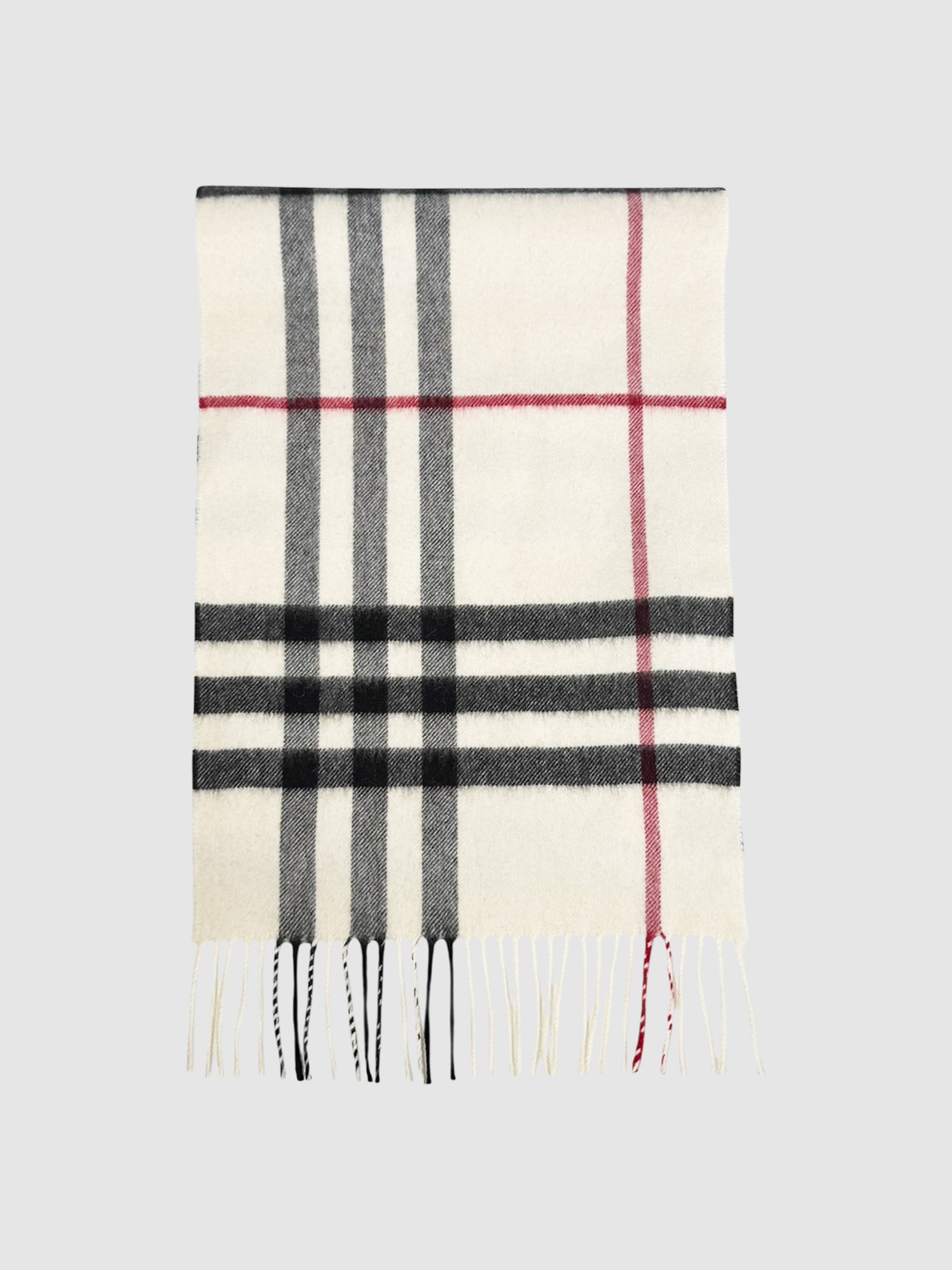 Check Cashmere Scarf