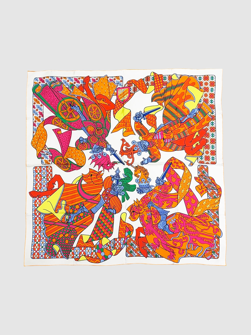 "Duels Oniriques" Silk Scarf