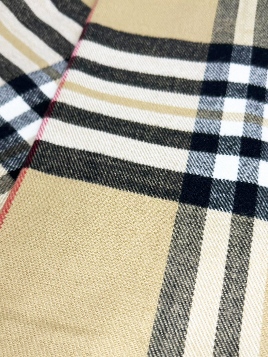 Check Cashmere Scarf