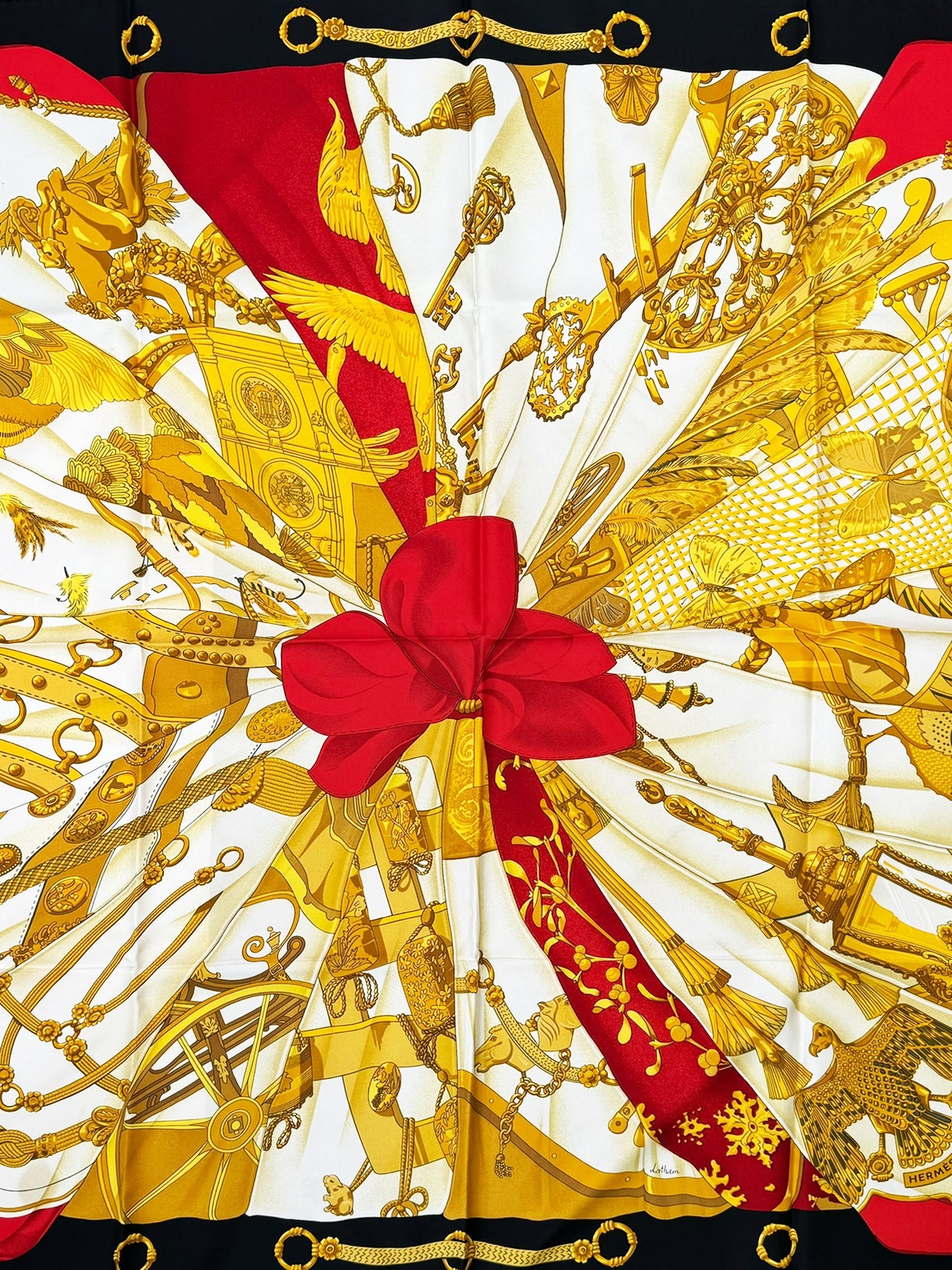 1995 "Soleil de Soie" Silk Scarf