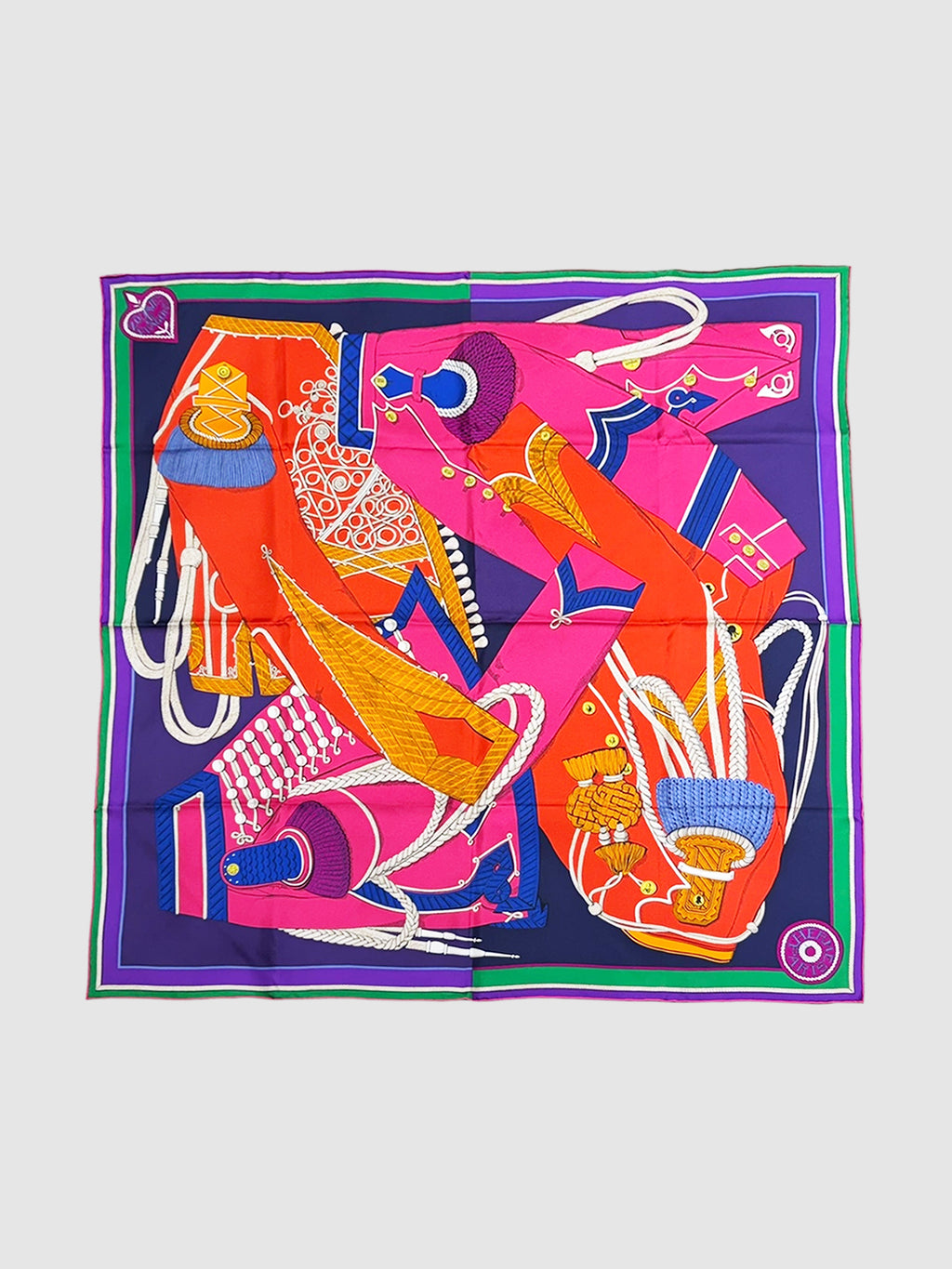 "Zouaves et Dragons" Silk Scarf