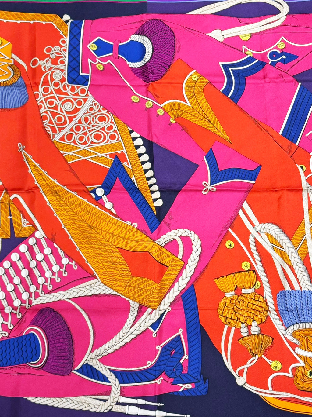 "Zouaves et Dragons" Silk Scarf