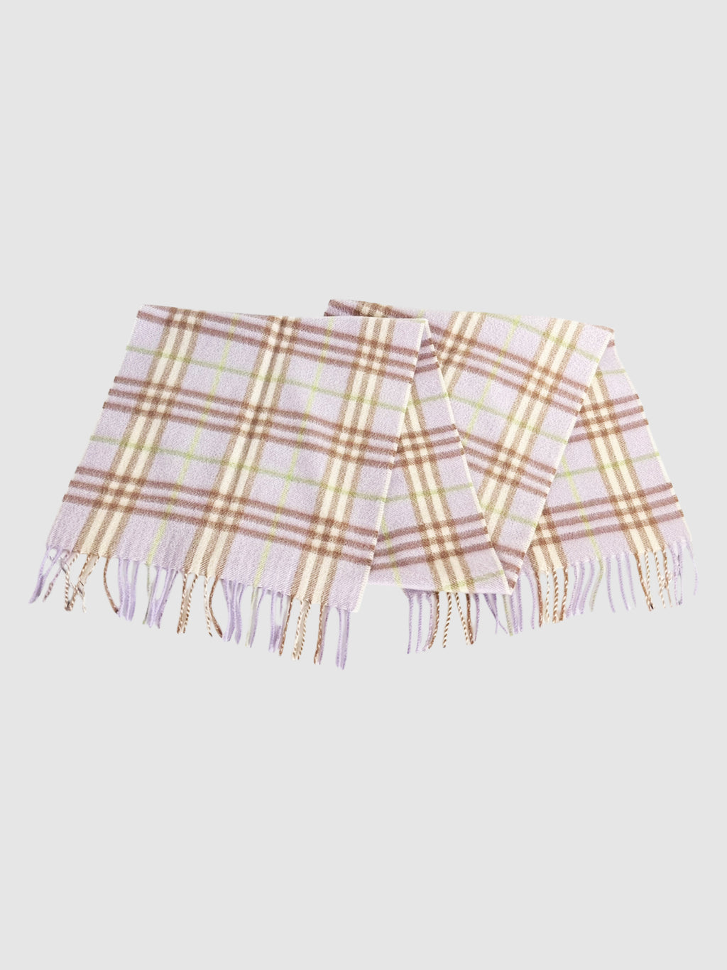 Check Cashmere Scarf