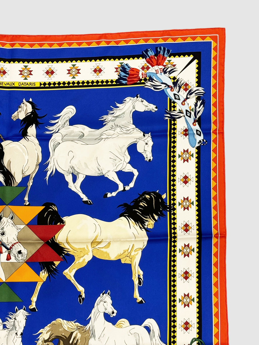 2008 "Les Chevaux Qataris" Silk Scarf