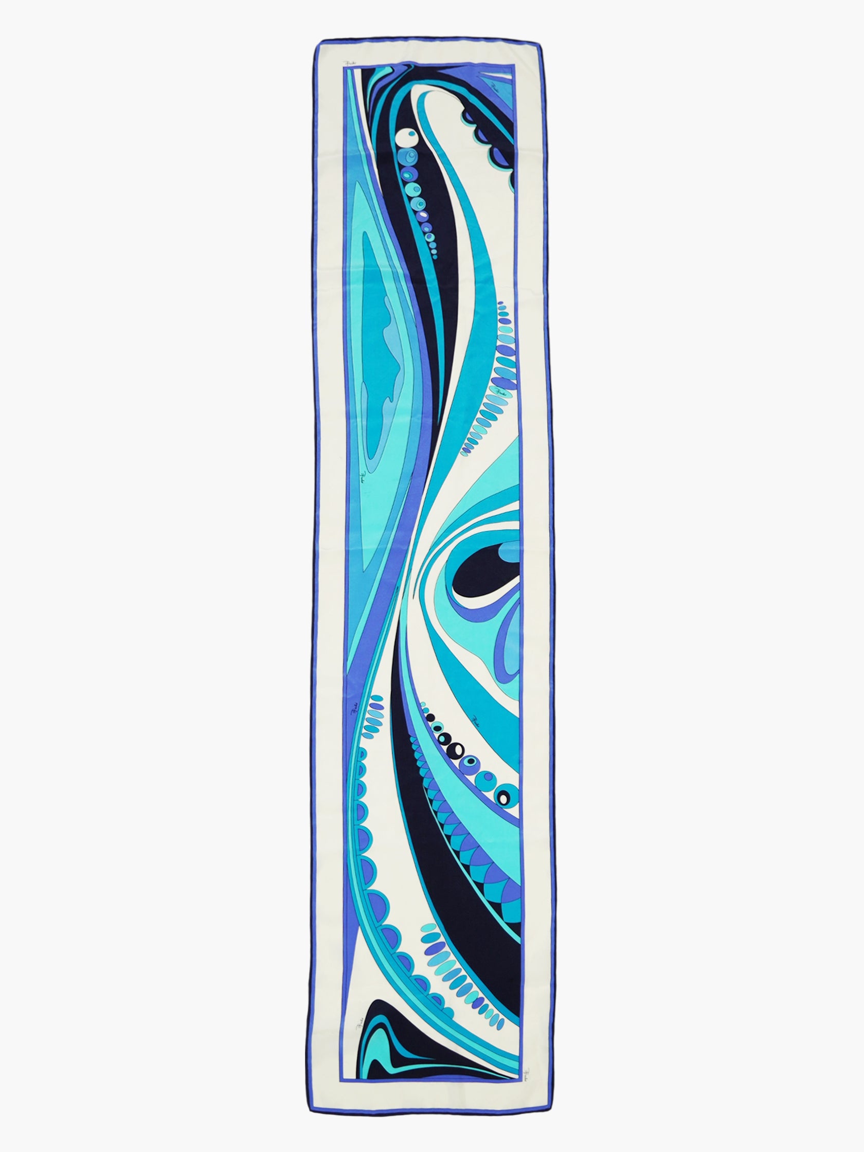 Retro Print Silk Scarf