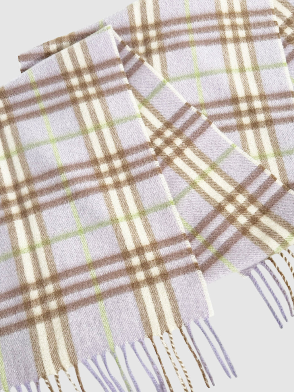 Check Cashmere Scarf