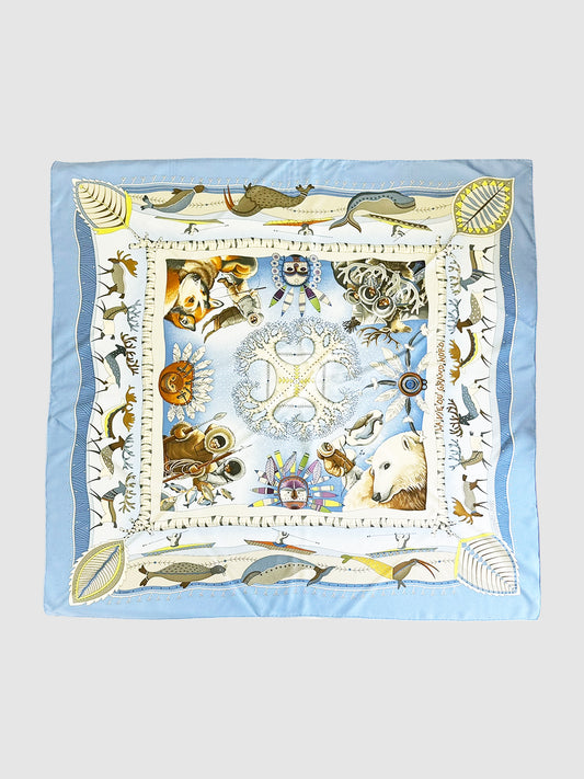 2004 "La Vie du Grand Nord" Silk Scarf