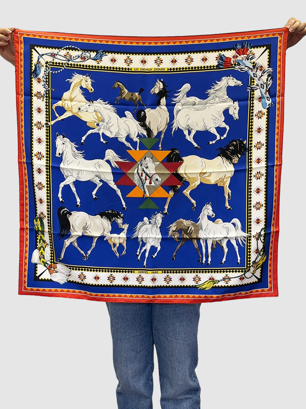 2008 "Les Chevaux Qataris" Silk Scarf