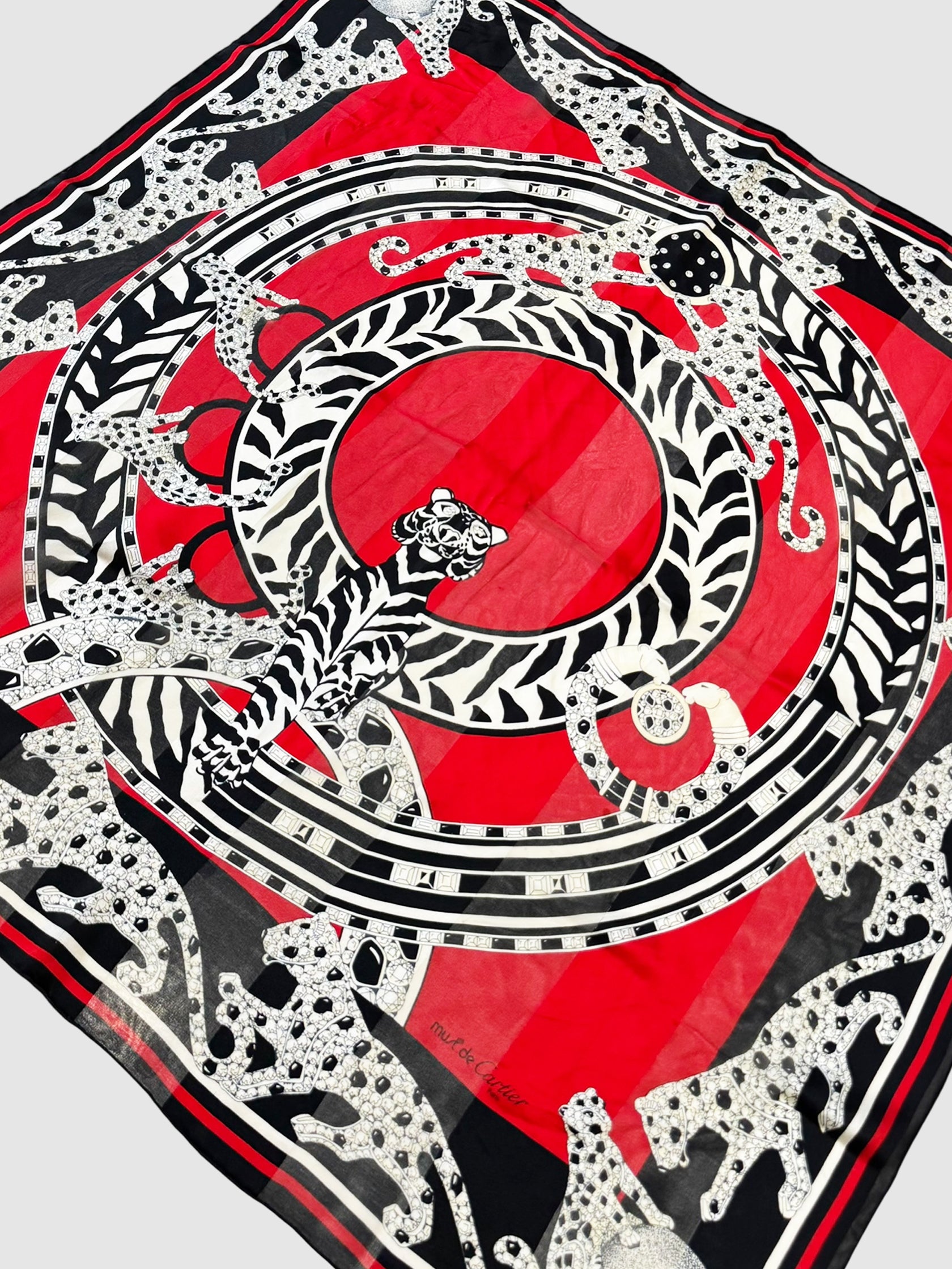 Panthère Semi-Sheer Scarf