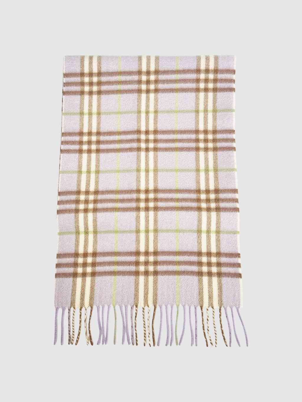 Check Cashmere Scarf