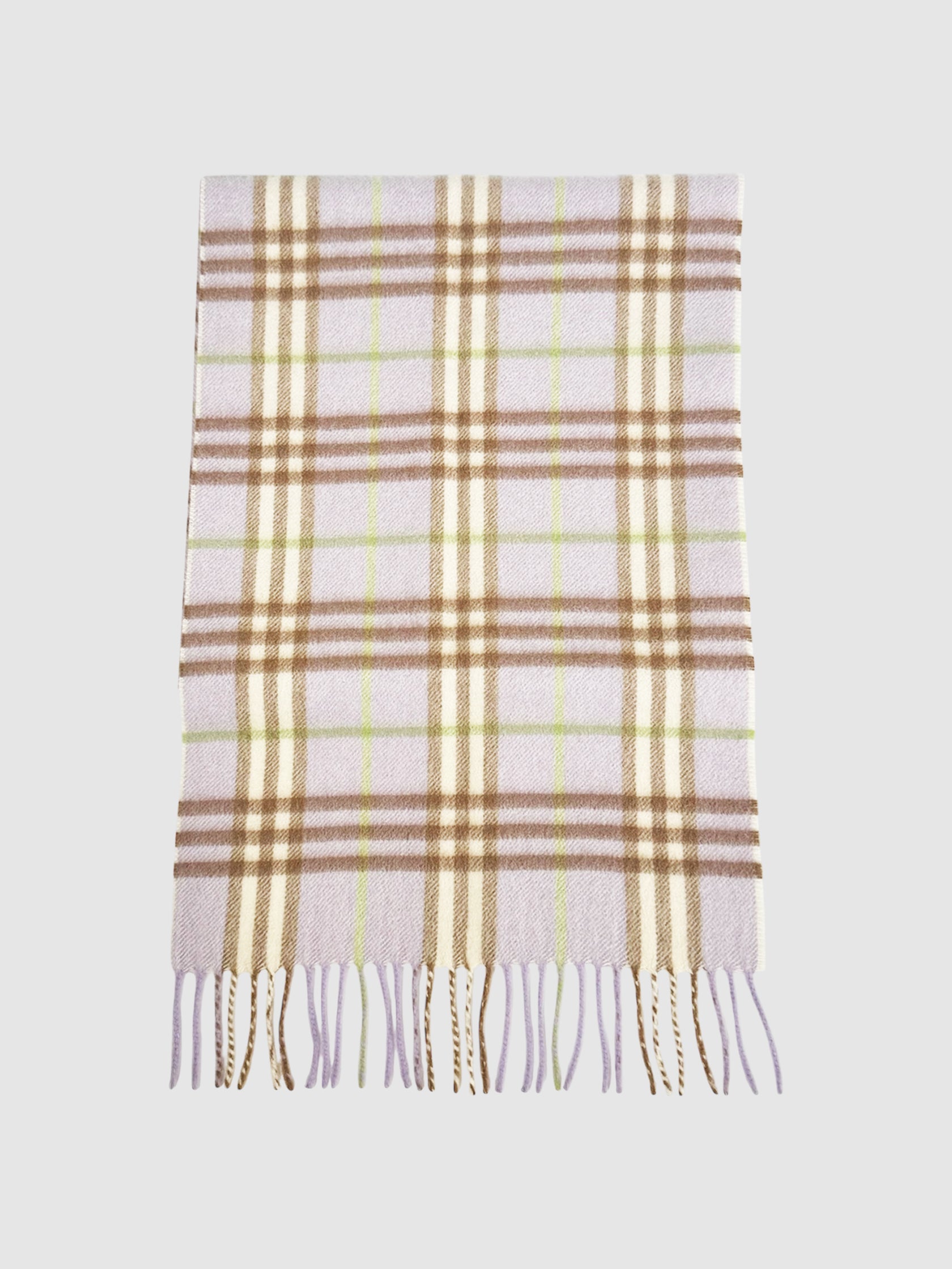 Check Cashmere Scarf