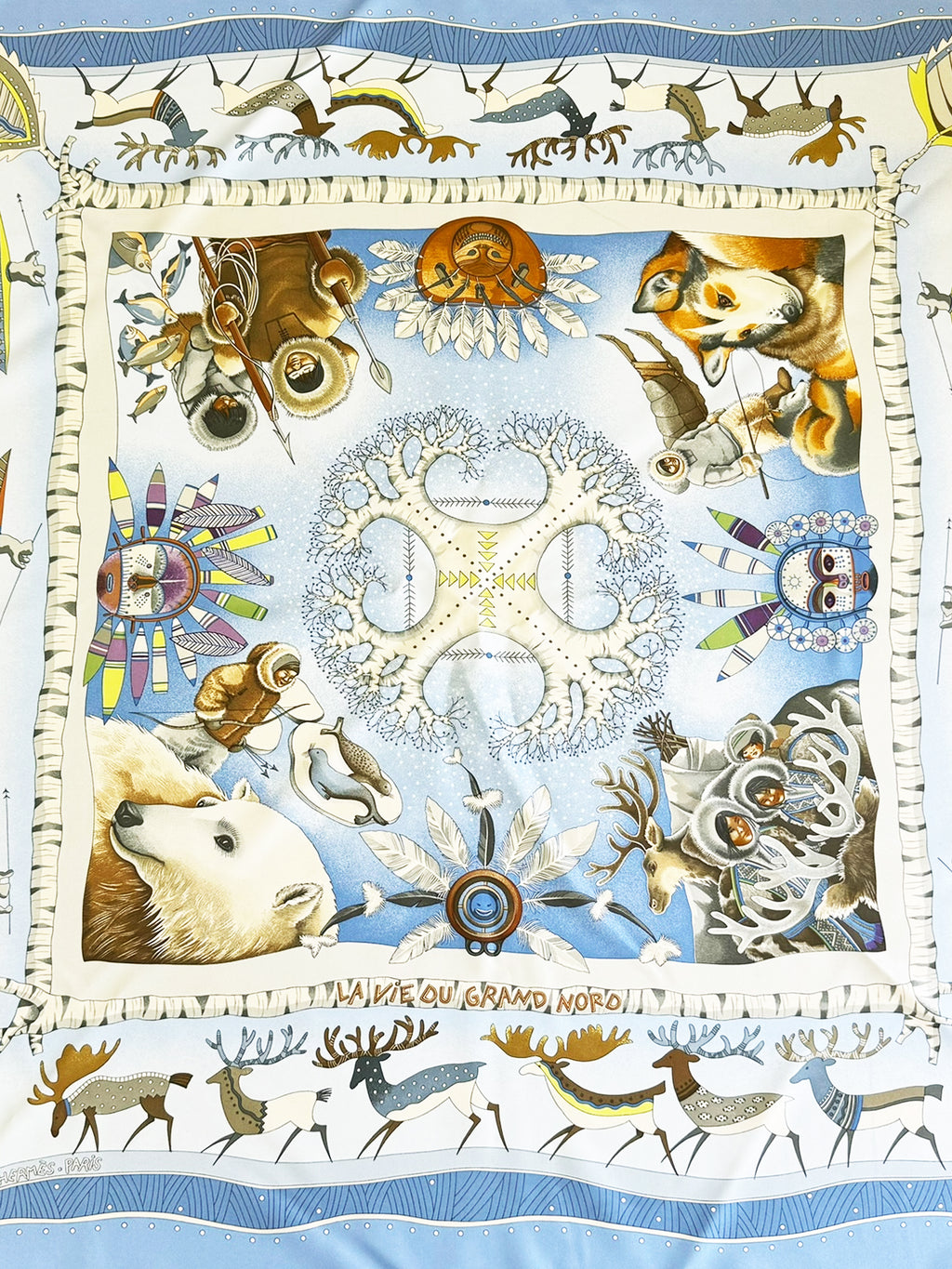 2004 "La Vie du Grand Nord" Silk Scarf