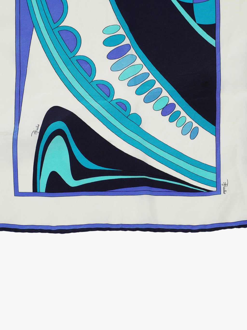 Retro Print Silk Scarf