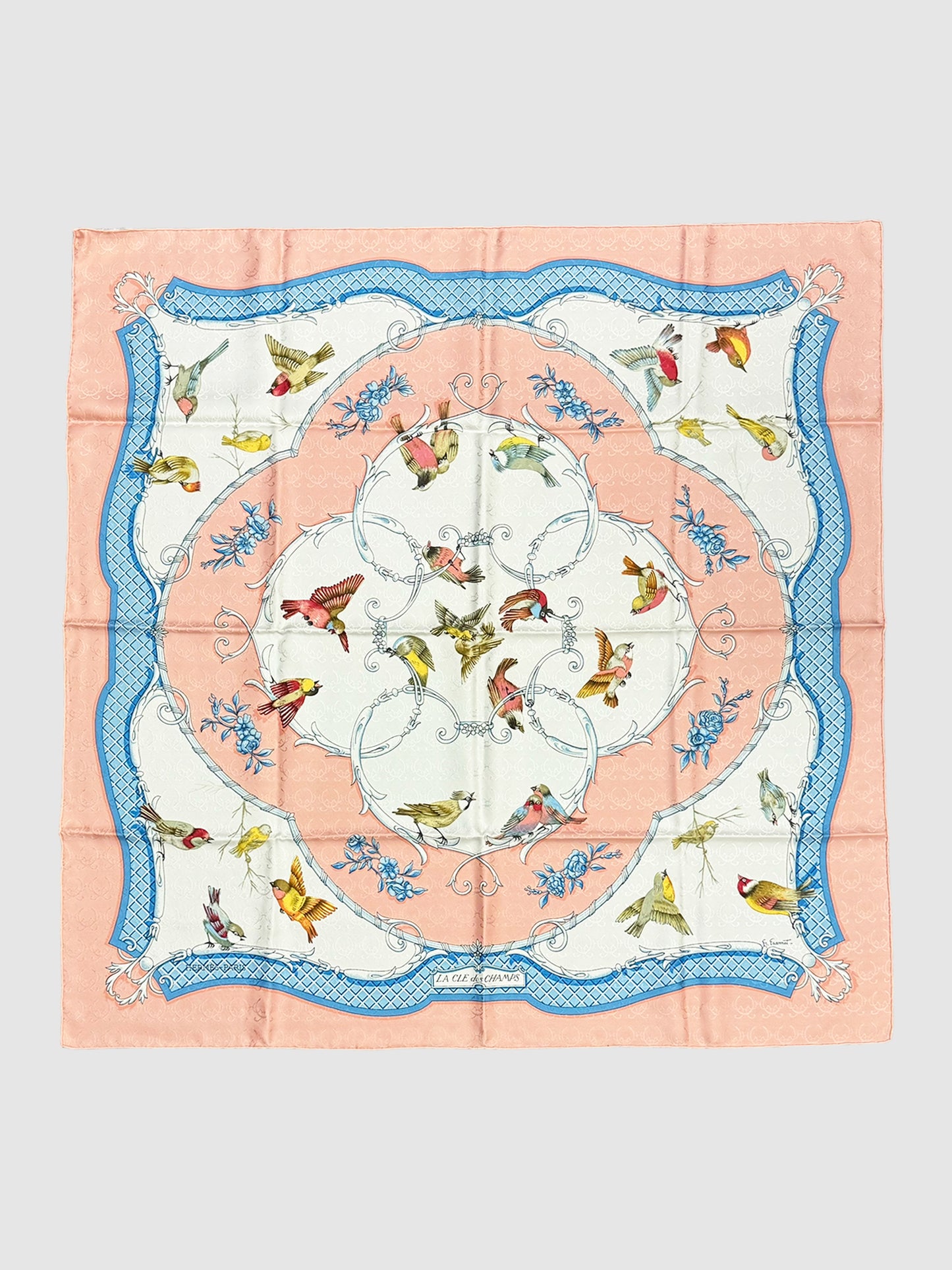 "La Cle des Champs" Silk Scarf