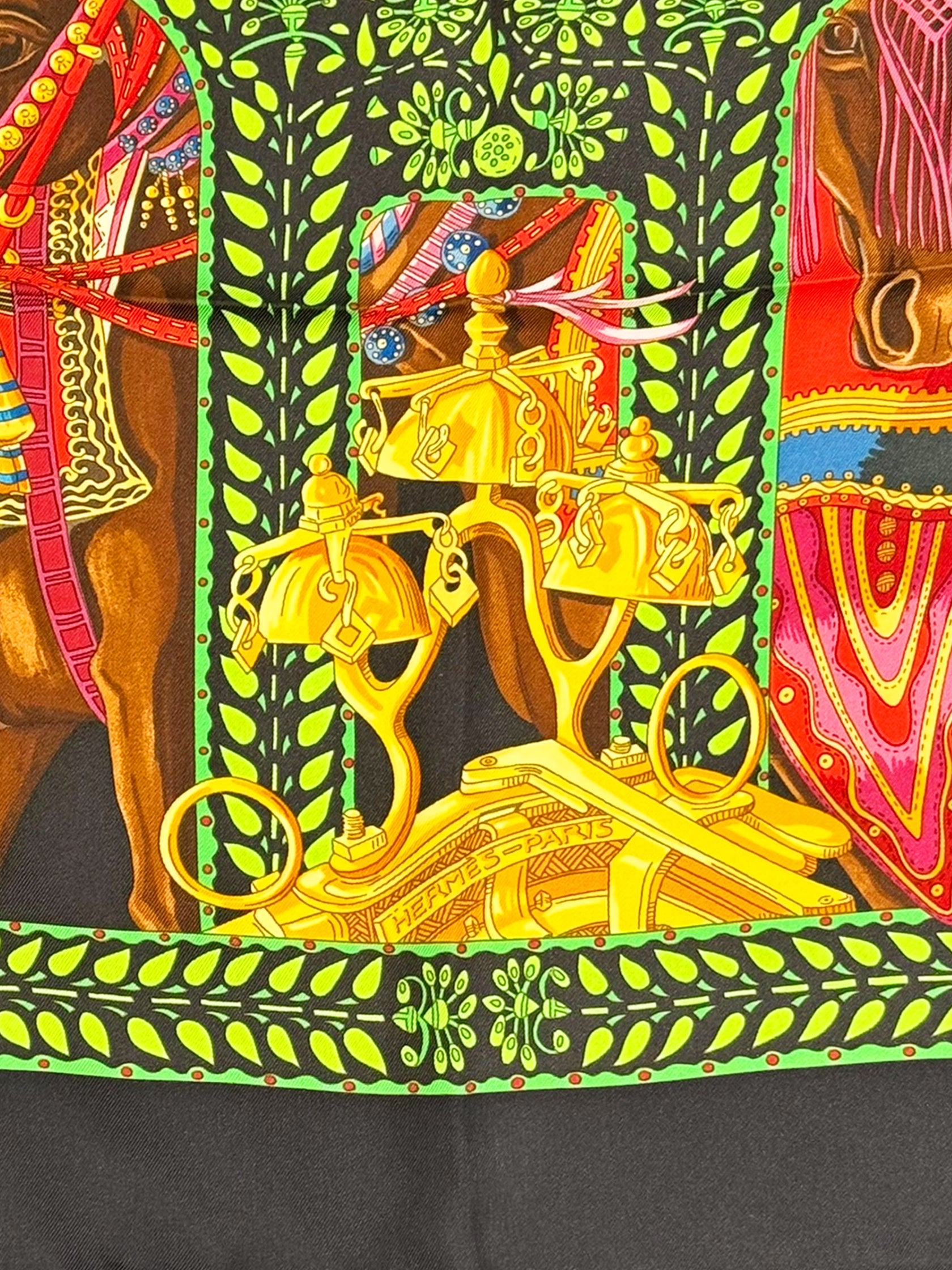2008 "La Danse du Cheval Marwari" Silk Scarf