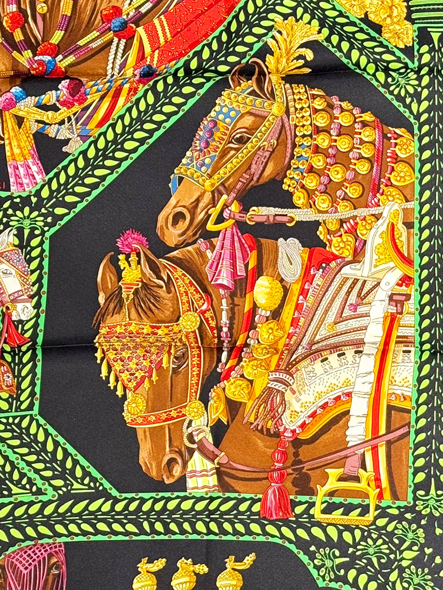2008 "La Danse du Cheval Marwari" Silk Scarf