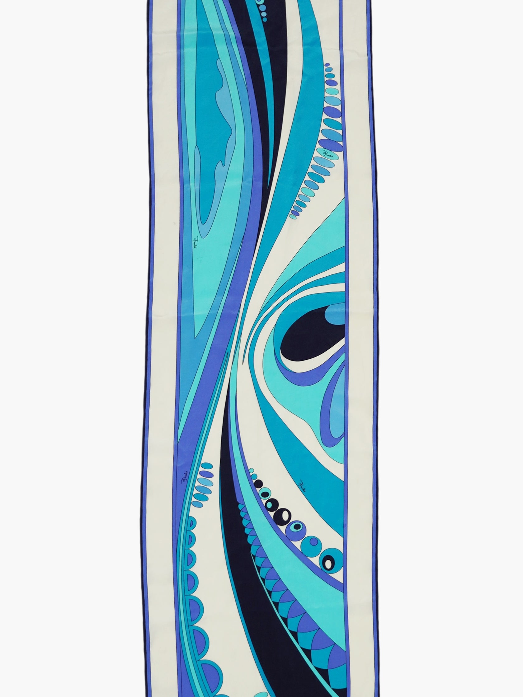 Retro Print Silk Scarf
