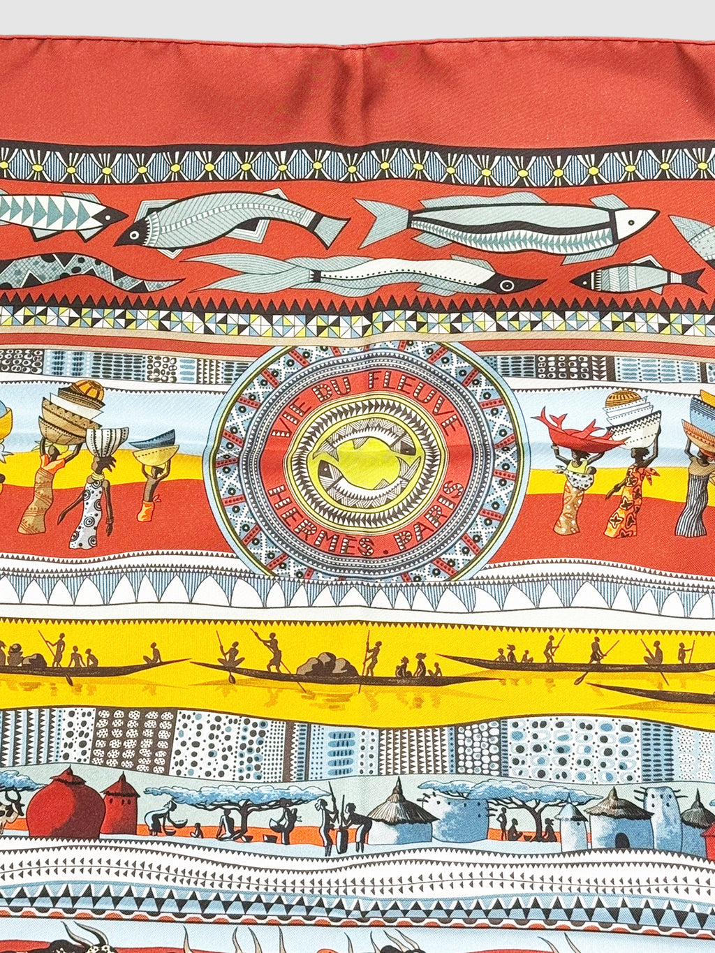 2005 "Vie du Fleuve" Silk Scarf