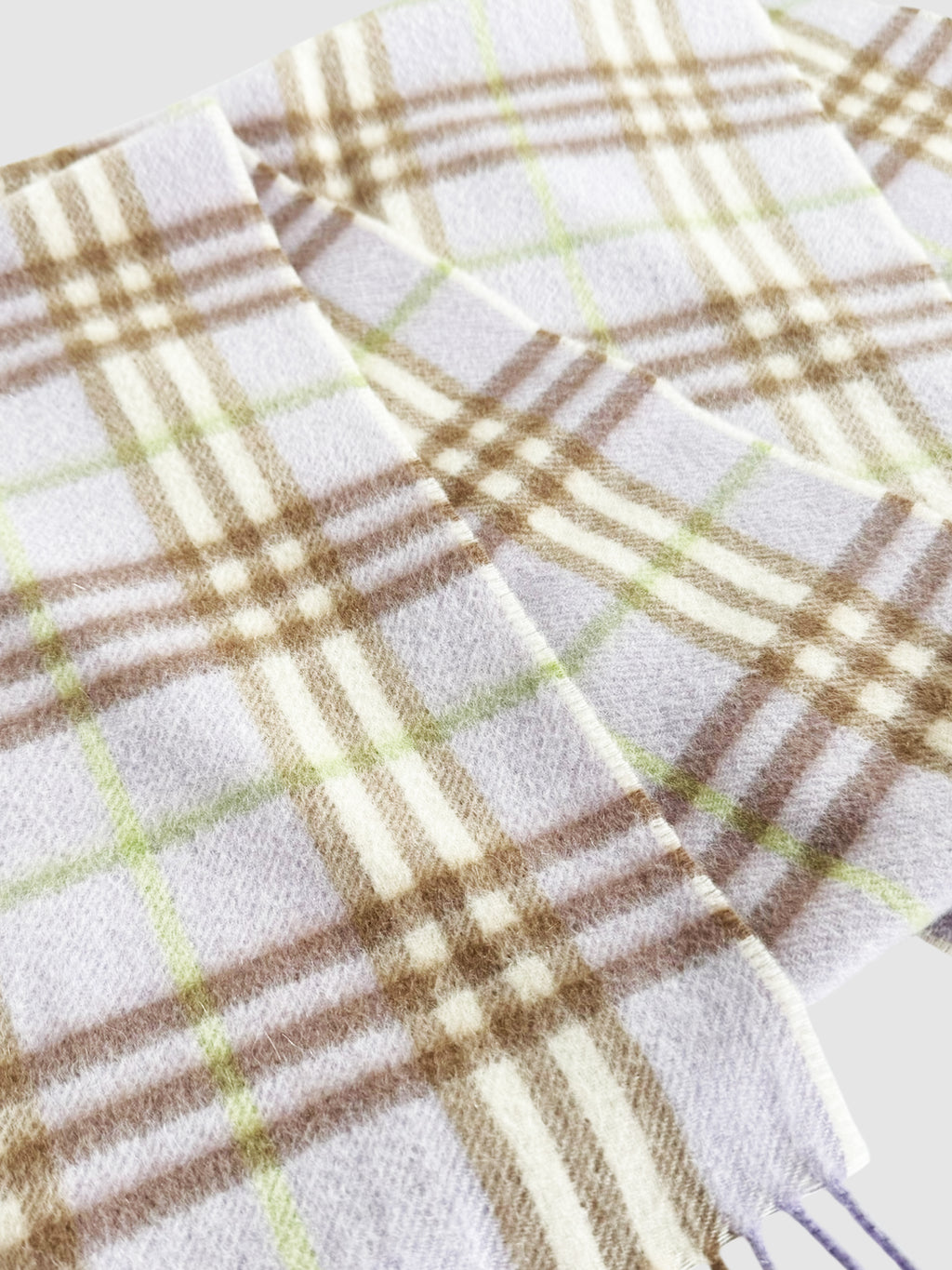 Check Cashmere Scarf