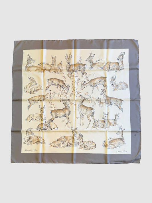 1957 "Les Biches" Silk Scarf