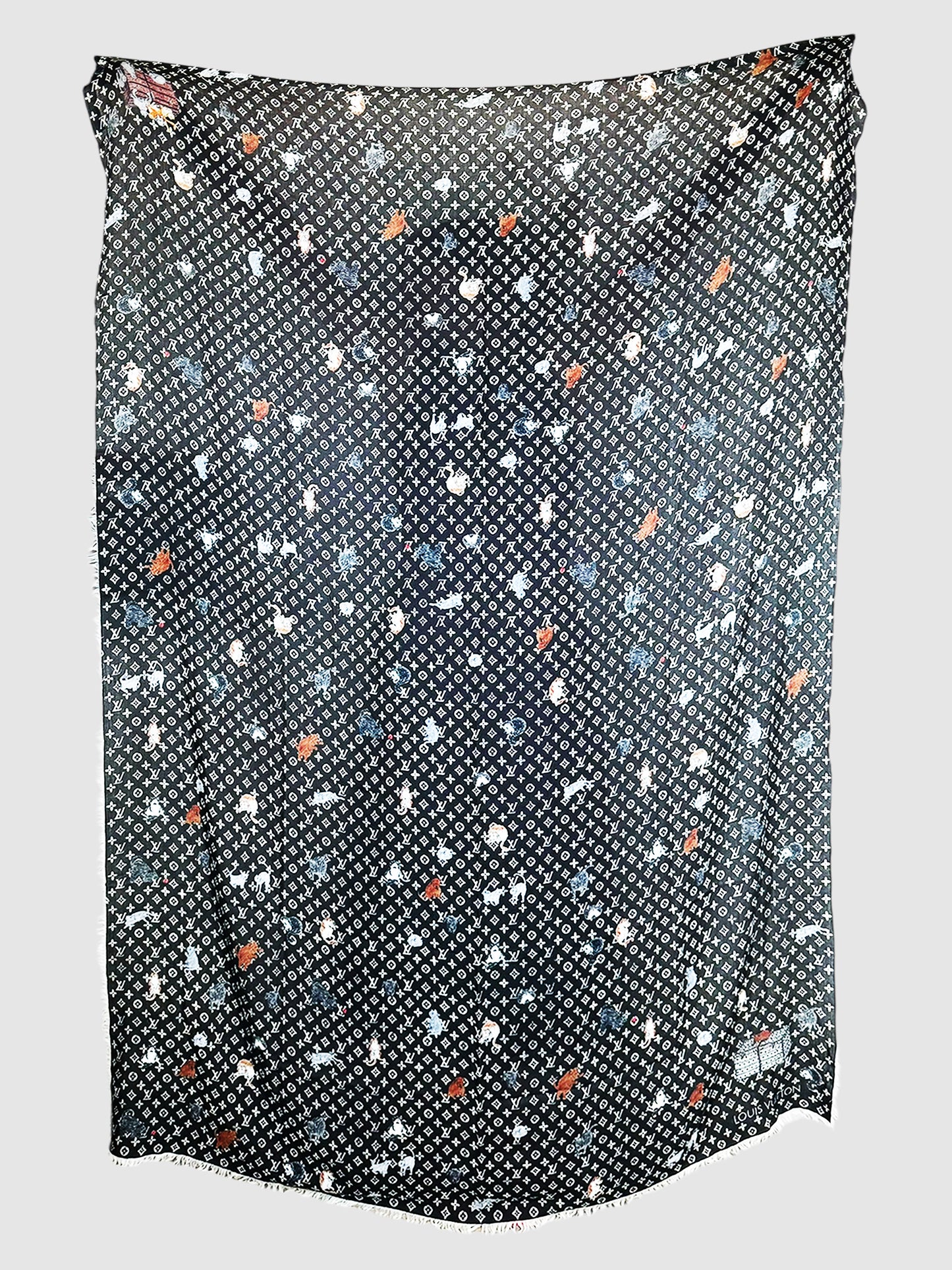 2018 Catogram Monogram Wool Scarf