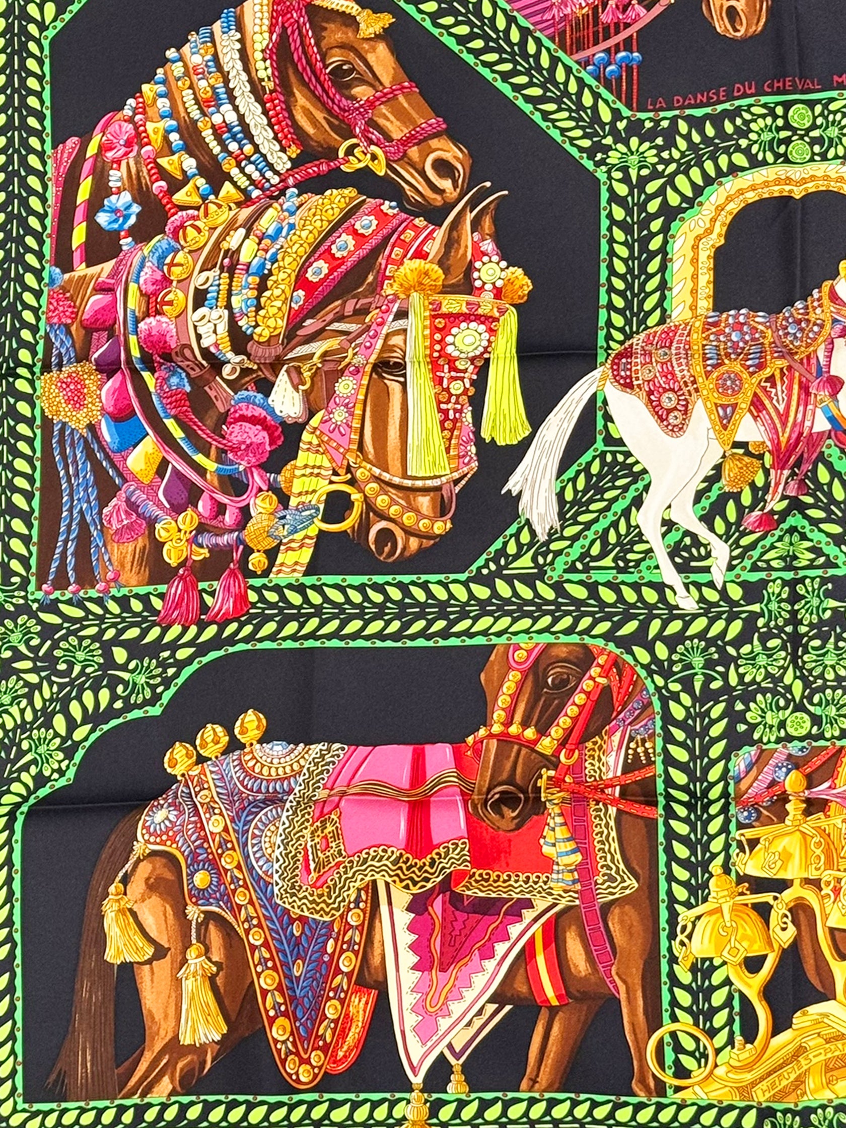 2008 "La Danse du Cheval Marwari" Silk Scarf