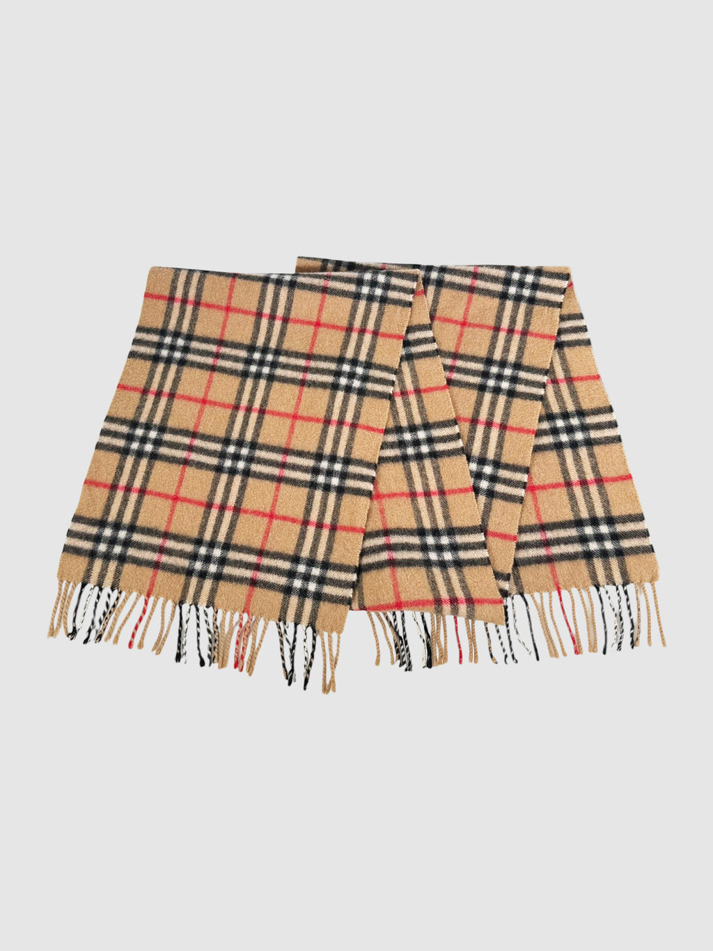 Check Cashmere Scarf