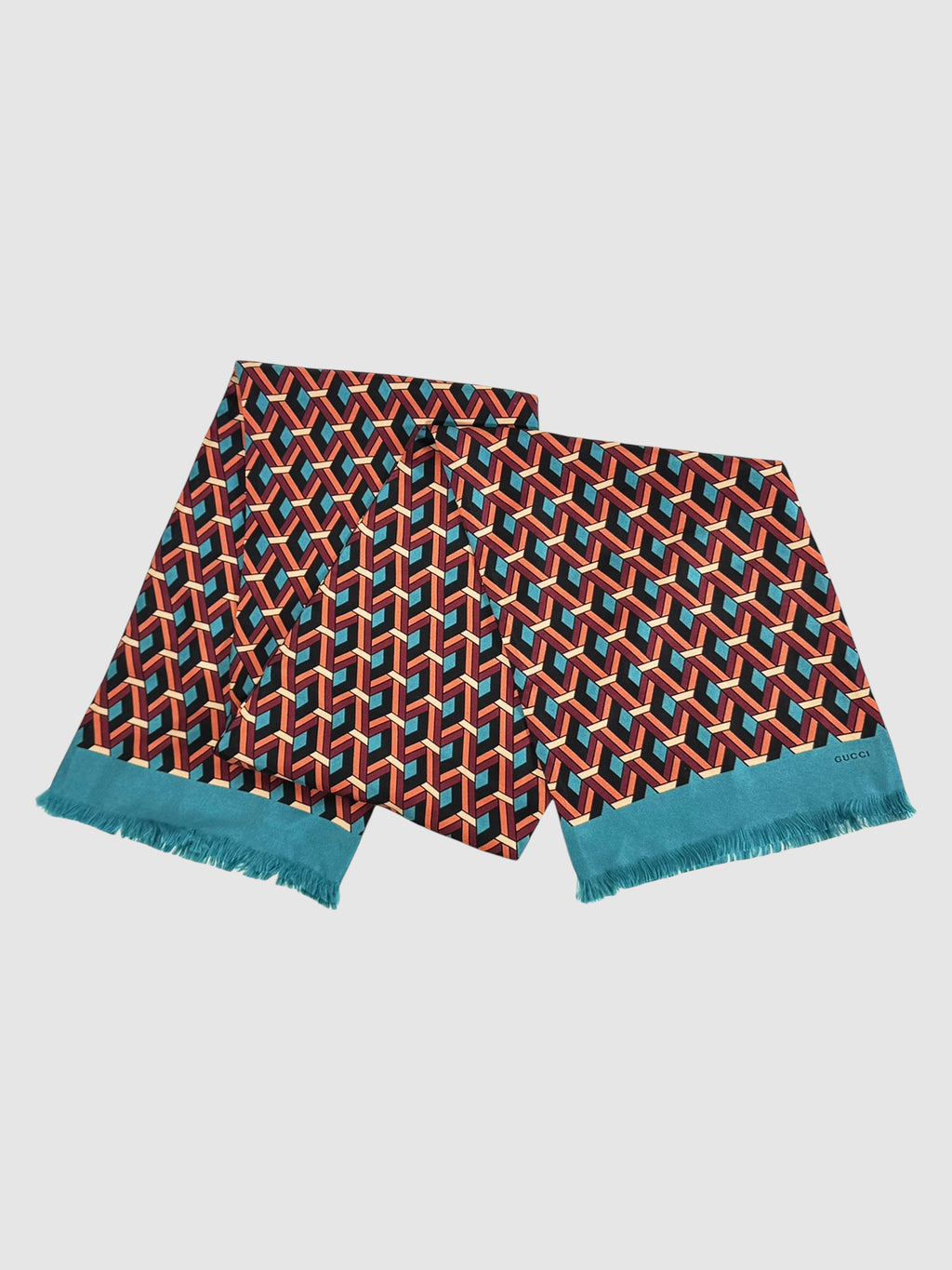 Geometric Silk Scarf