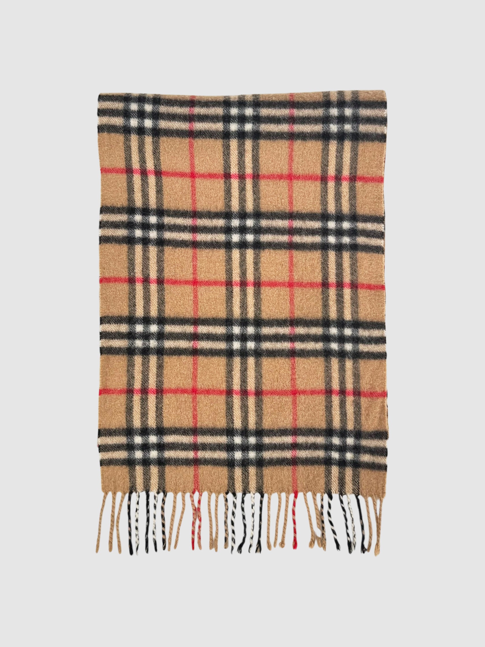 Check Cashmere Scarf